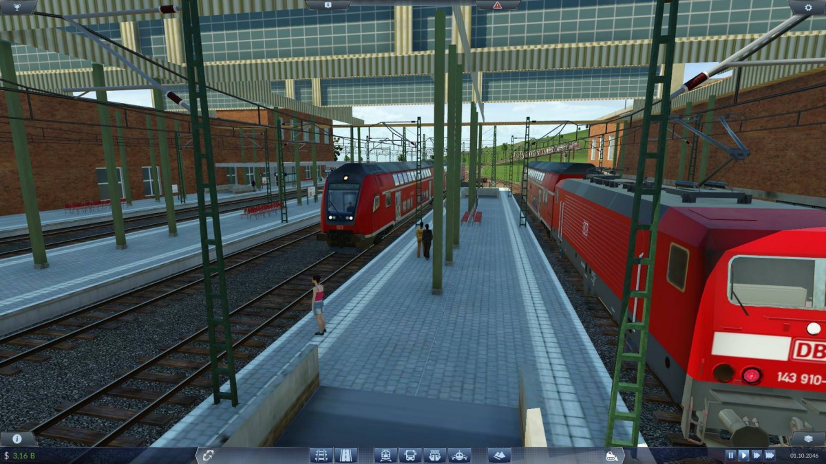 Die Linie RB4 am Gießener Bahnhof