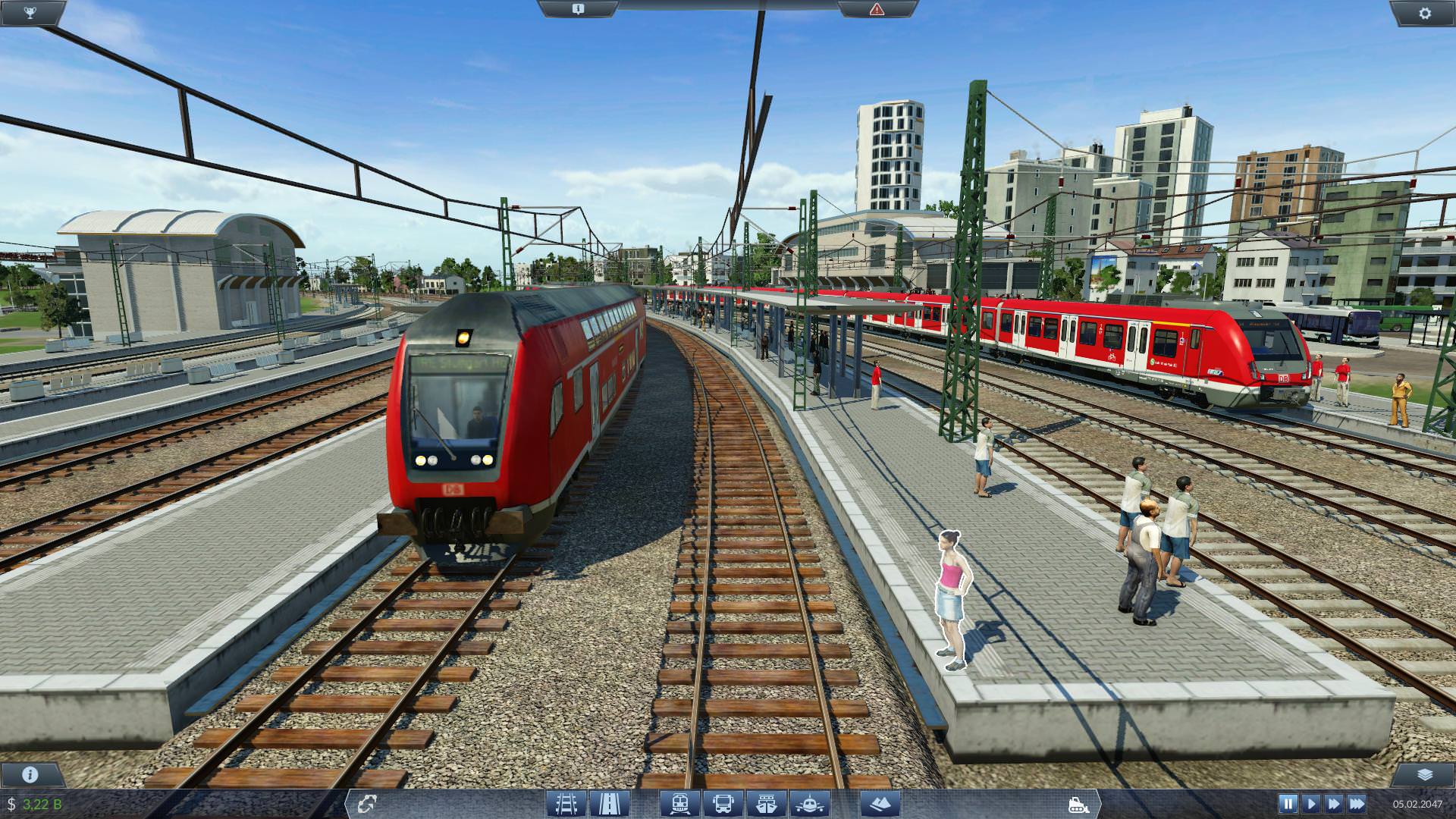 2 Züge am Bahnhof Sinntal