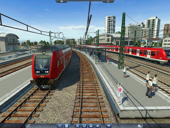 2 Züge am Bahnhof Sinntal