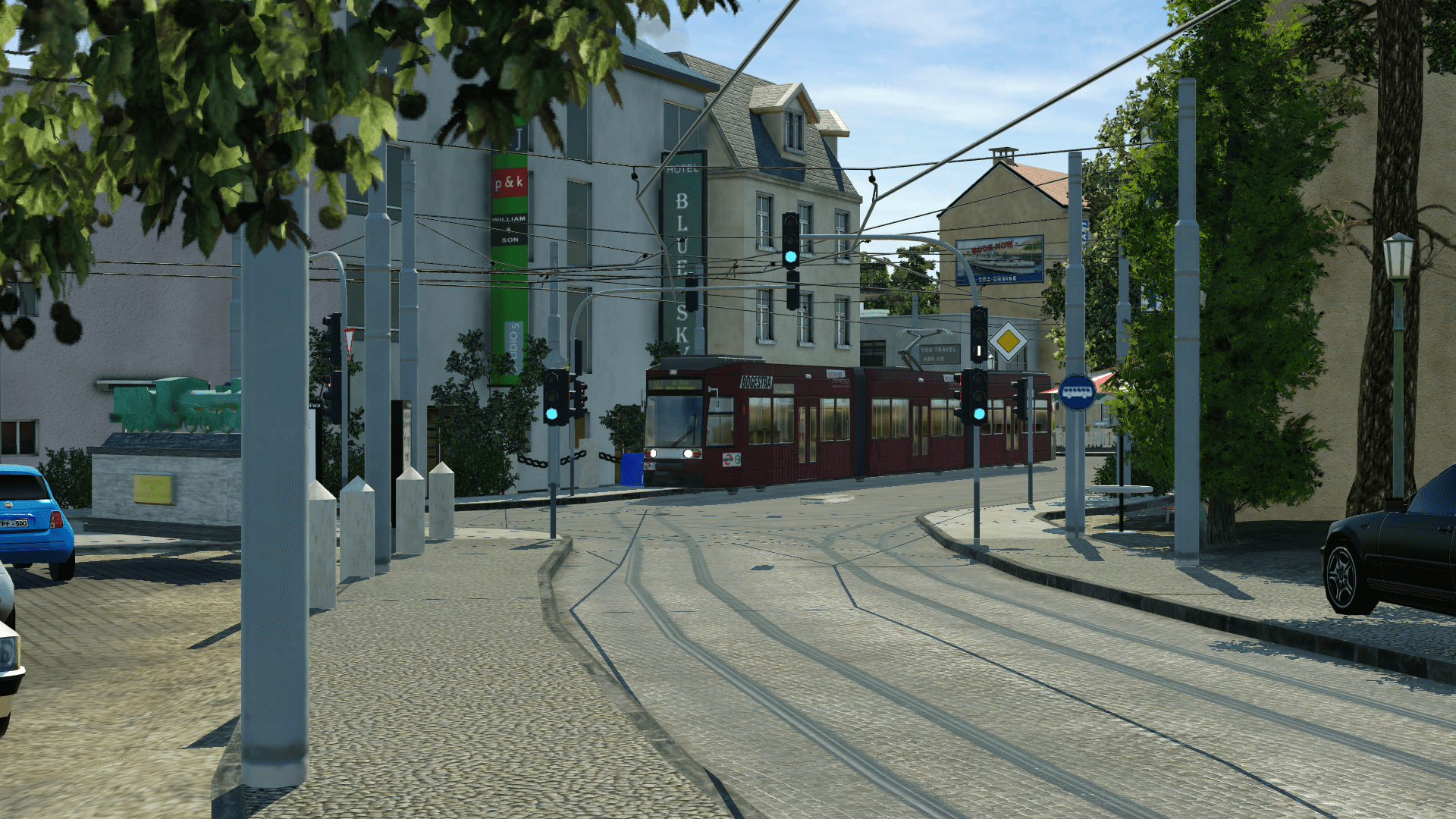 Transport Fever Rhein-Ruhr Schönbau | Straßenbahn-Haltestelle Linden-Mitte, Bochum