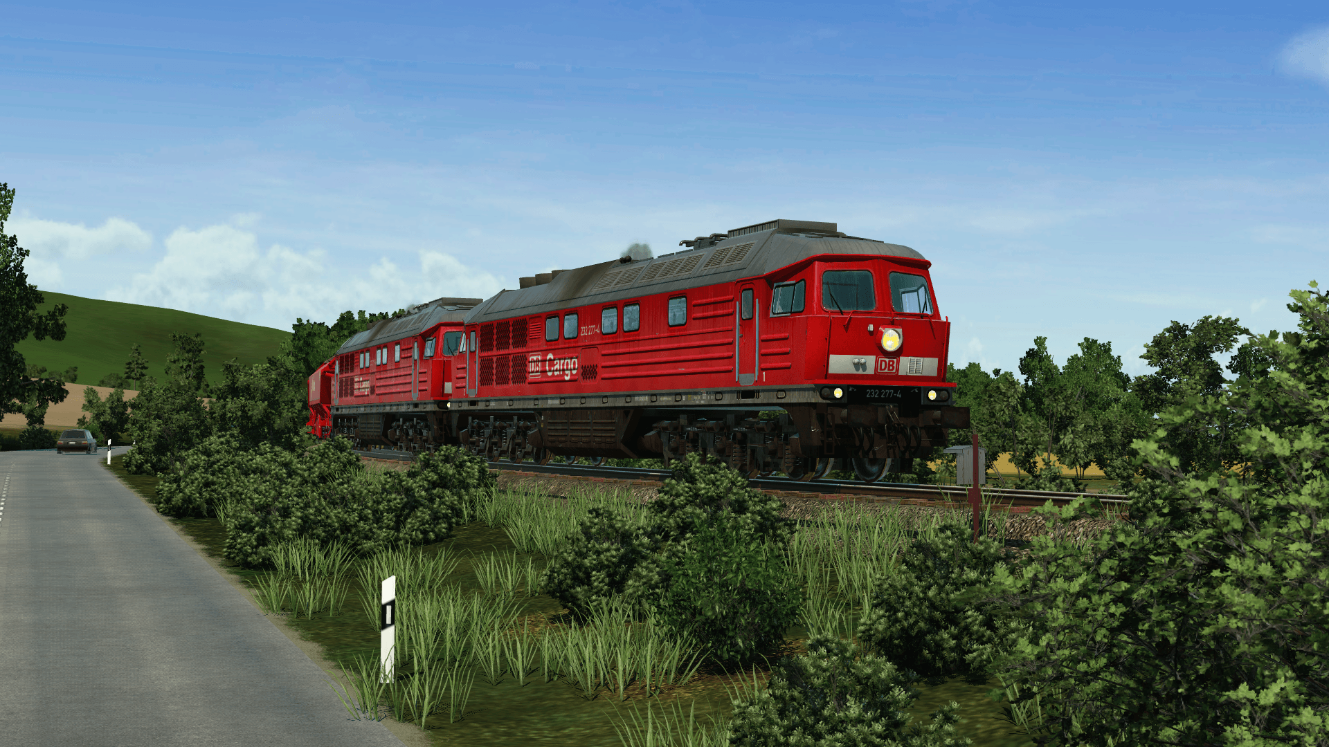 2x BR 232 Richtung Braunkohlenbergwerk