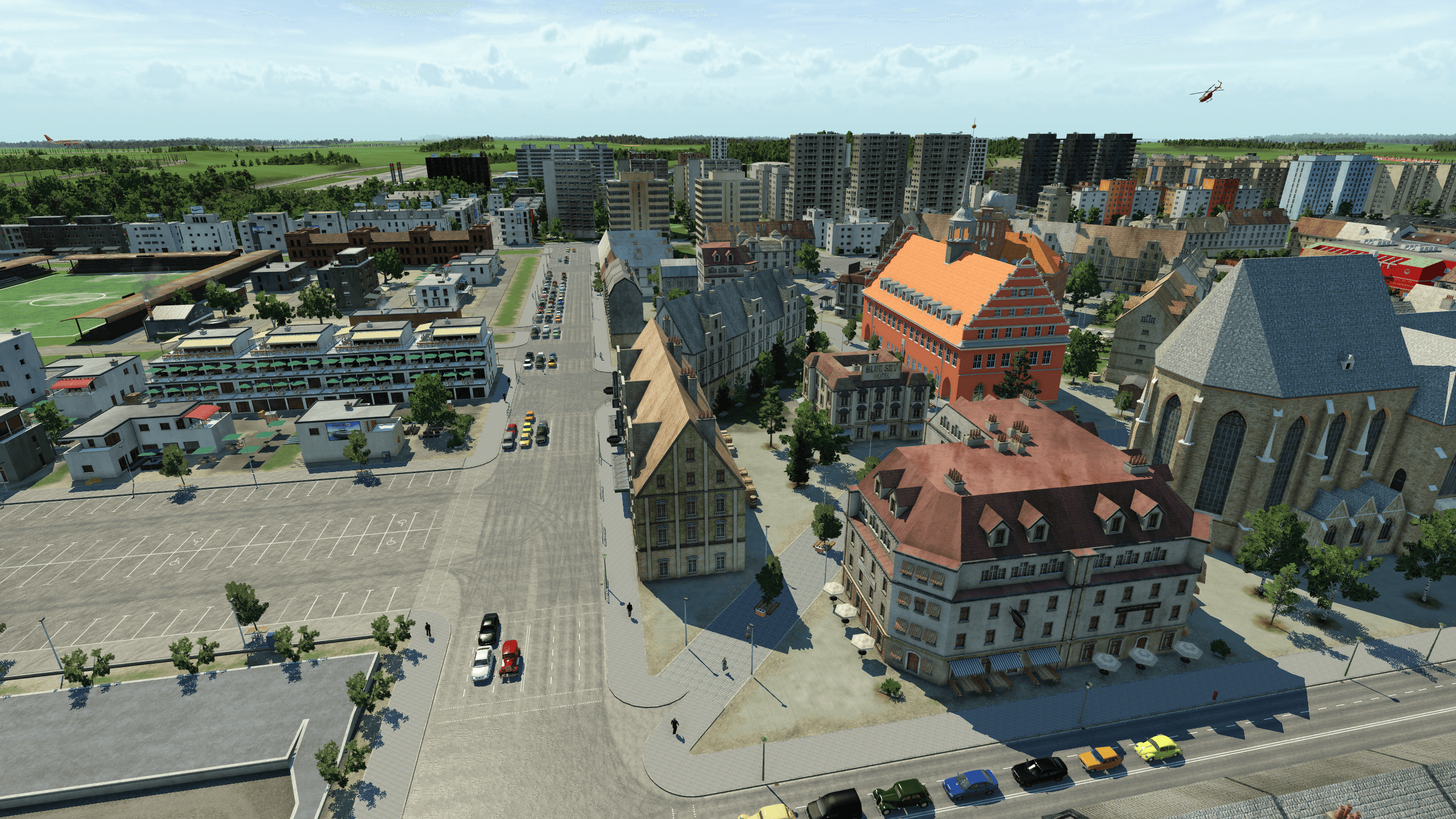 Fiktiver Hamburger Rathausplatz