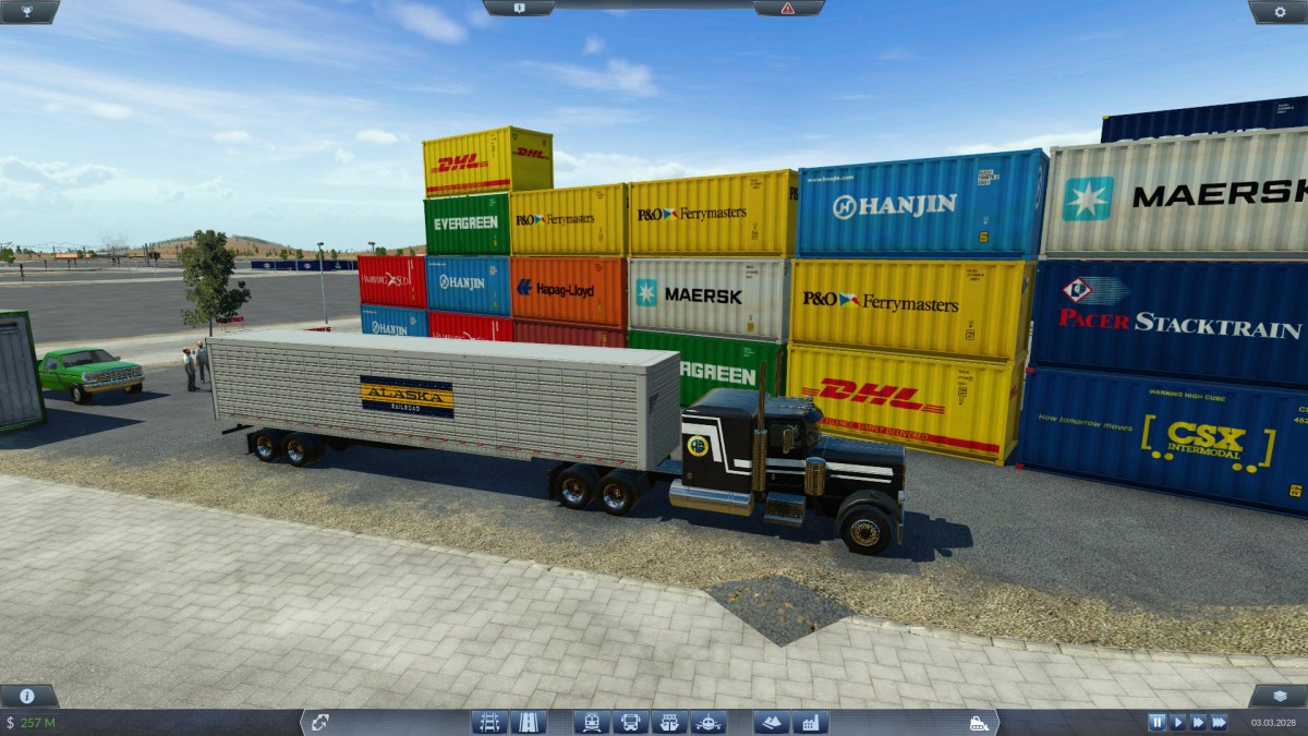 Erste Lieferung für den Containerhafen