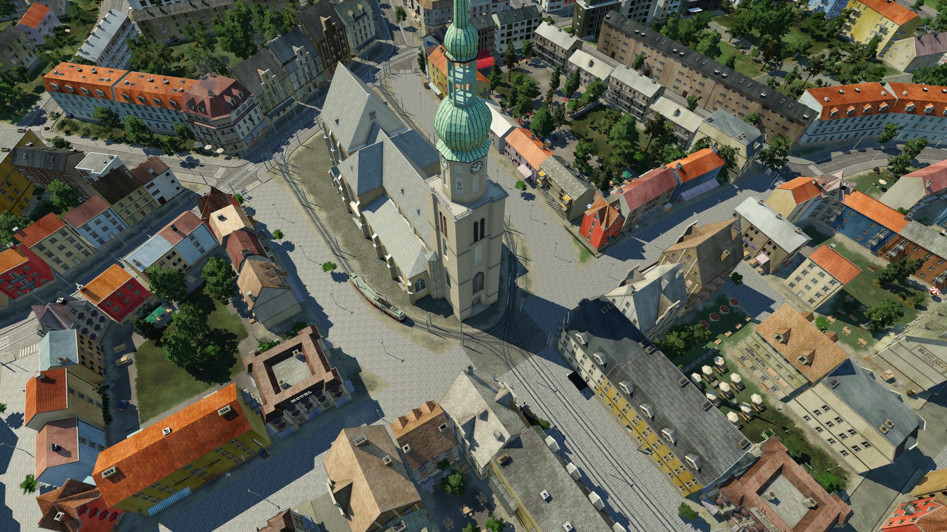 Um die Kirche herum