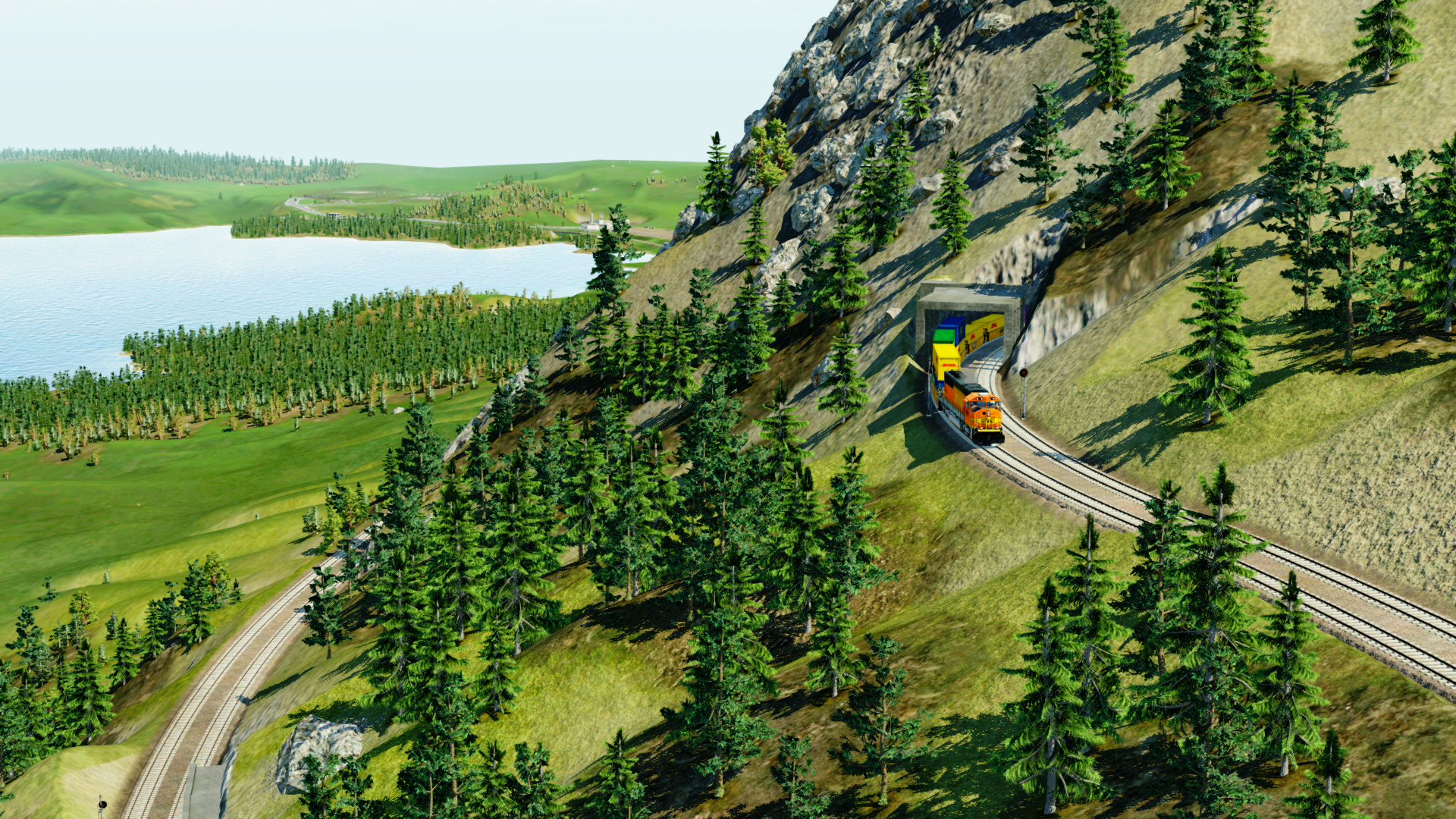 Kehrtunnel bei Iron Knob