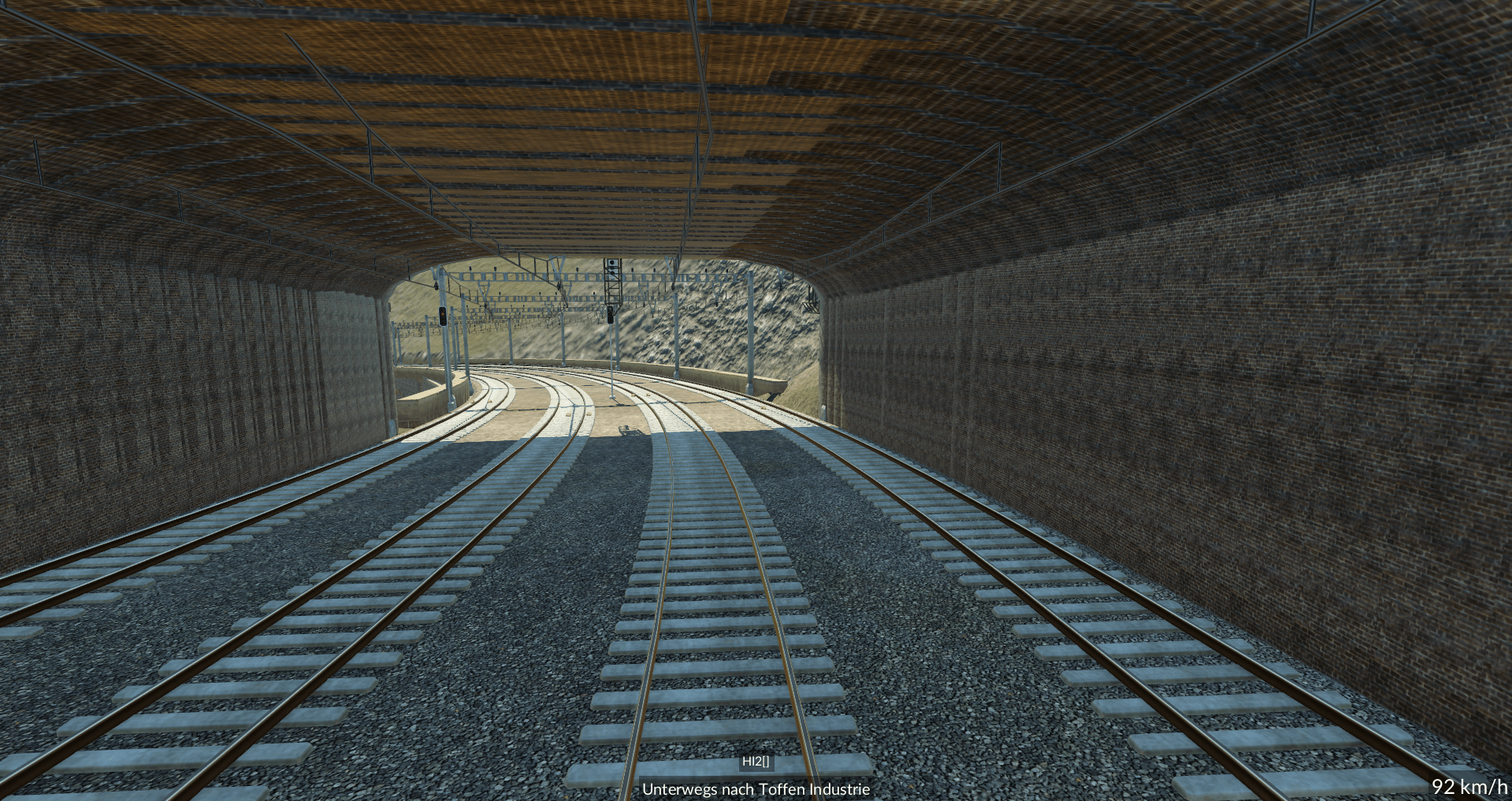 Tunneldekoration von Innen