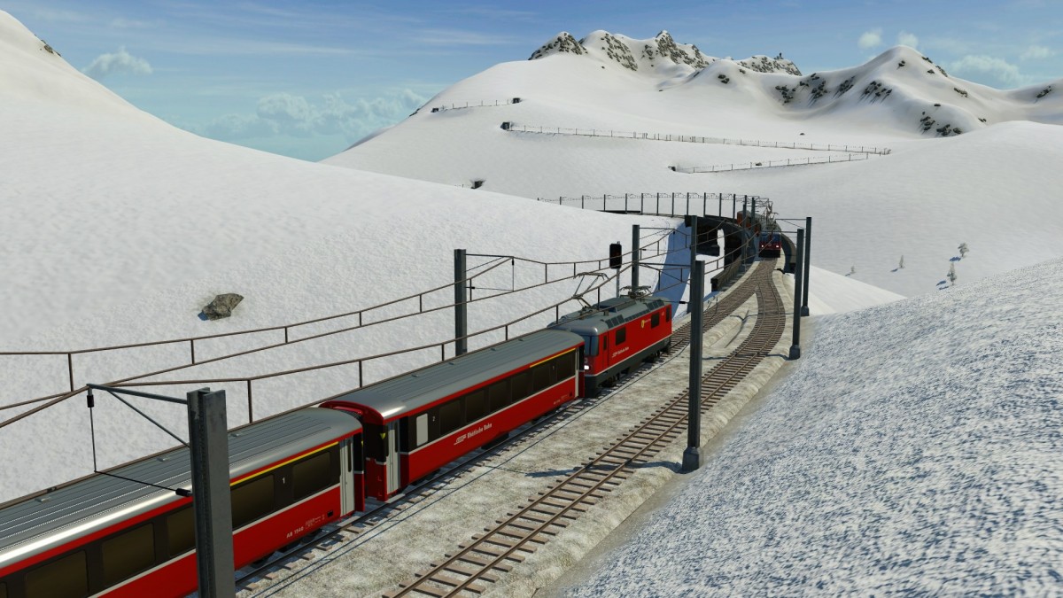 Glacier Begegnung- Blick Richtung Jungfrau