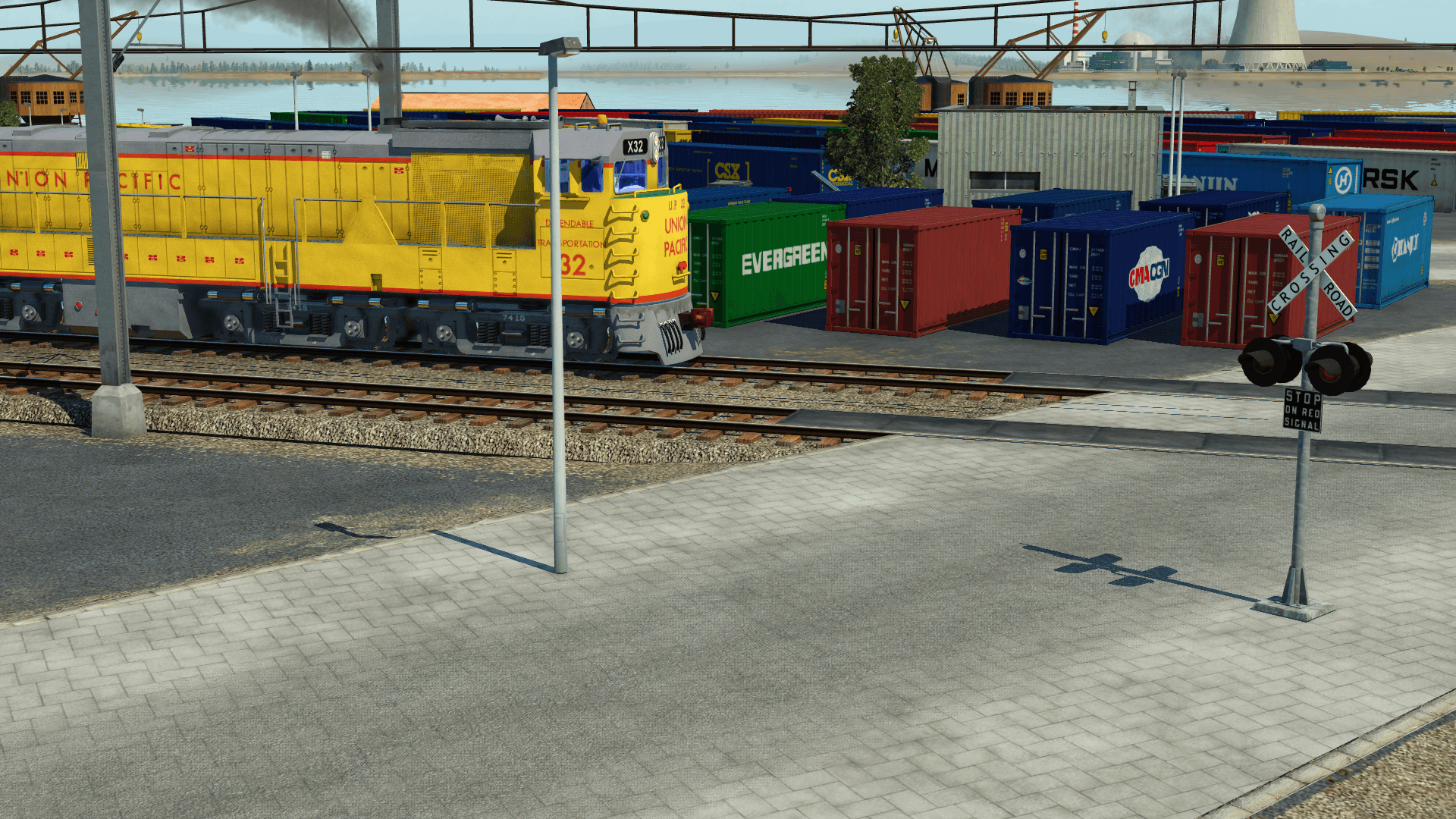 Güterverkehr im Hafen