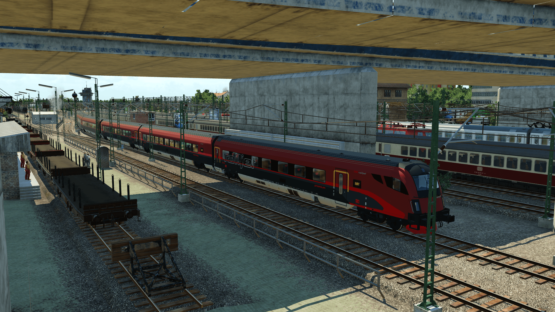 ÖBB Railjet, Ausfahrt Franzburg Hbf