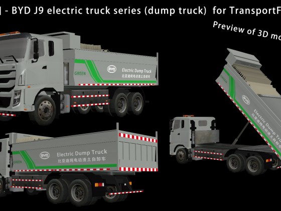 [WIP] - BYD J9 electric truck series (dump truck)