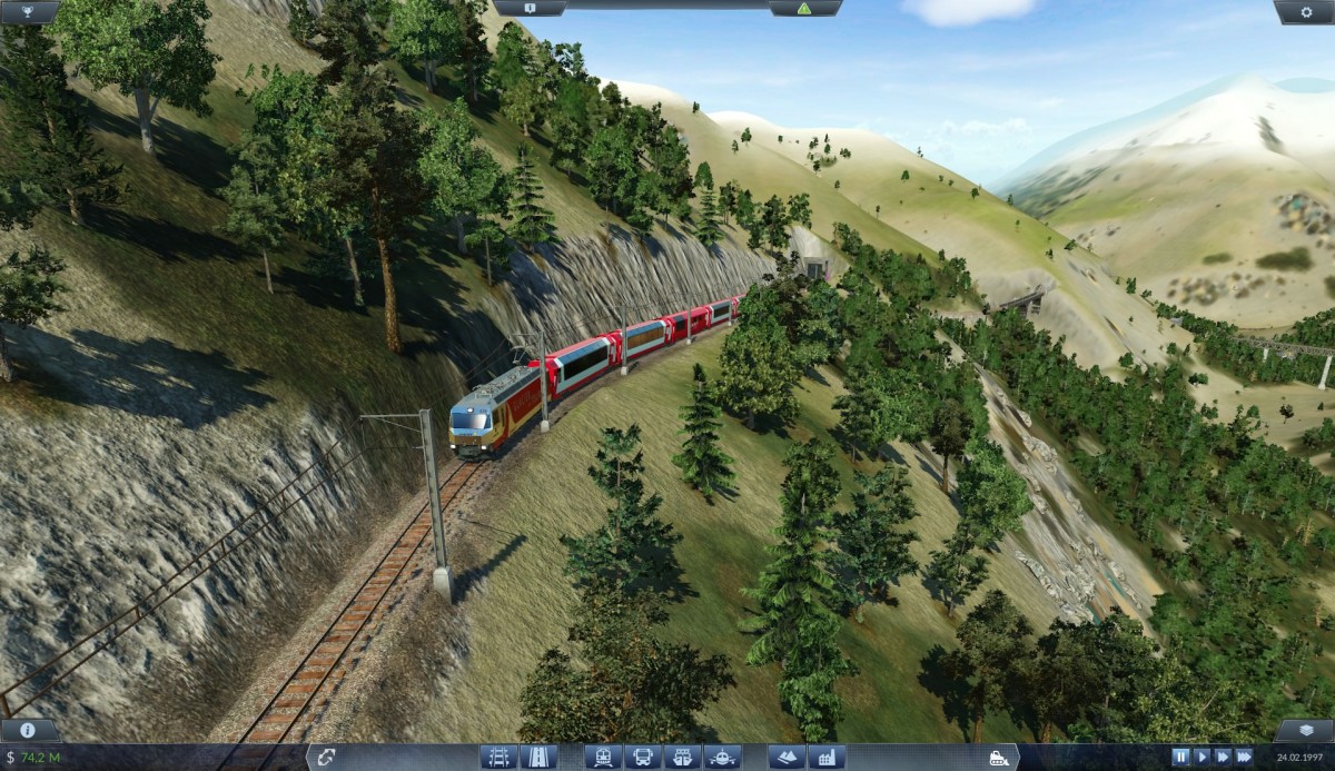 Glacier Express auf Bergfahrt