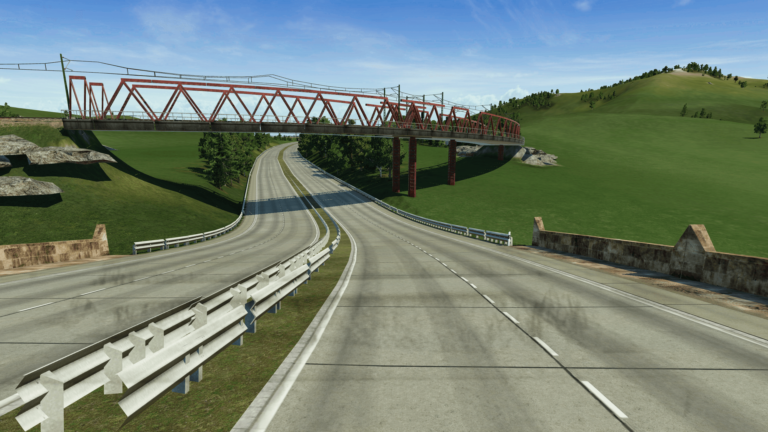 Die Autobahn schlängelt sich..