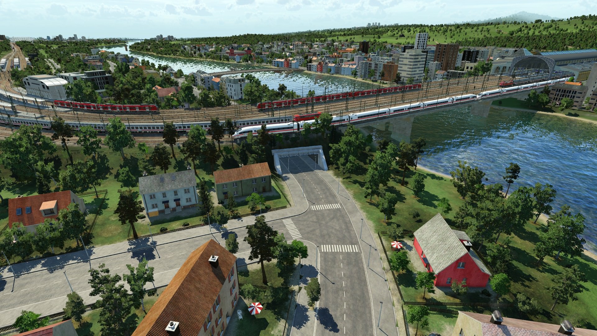 Bahnhofseinfahrt Friedrichstadt