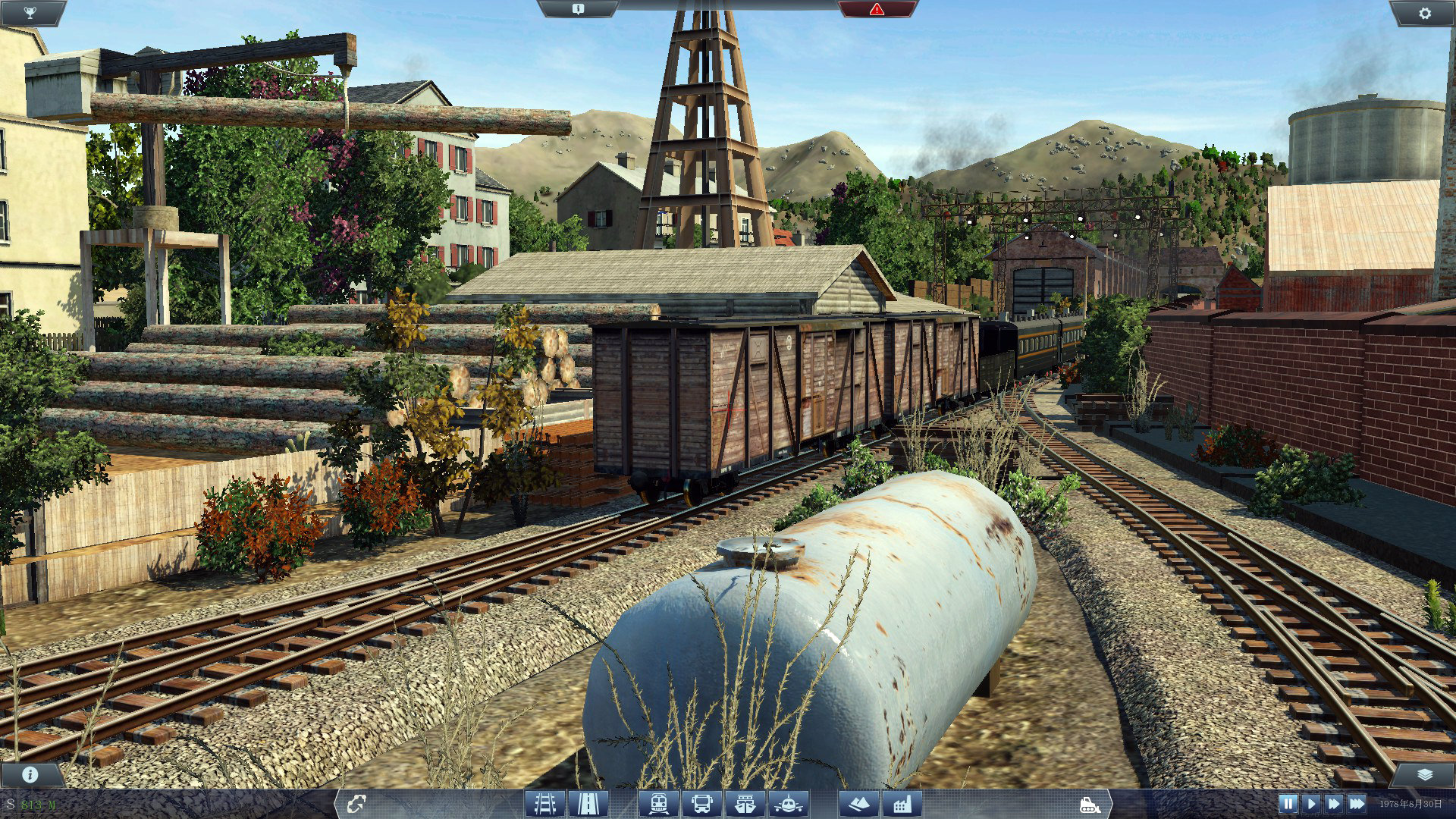 Narrow gauge station