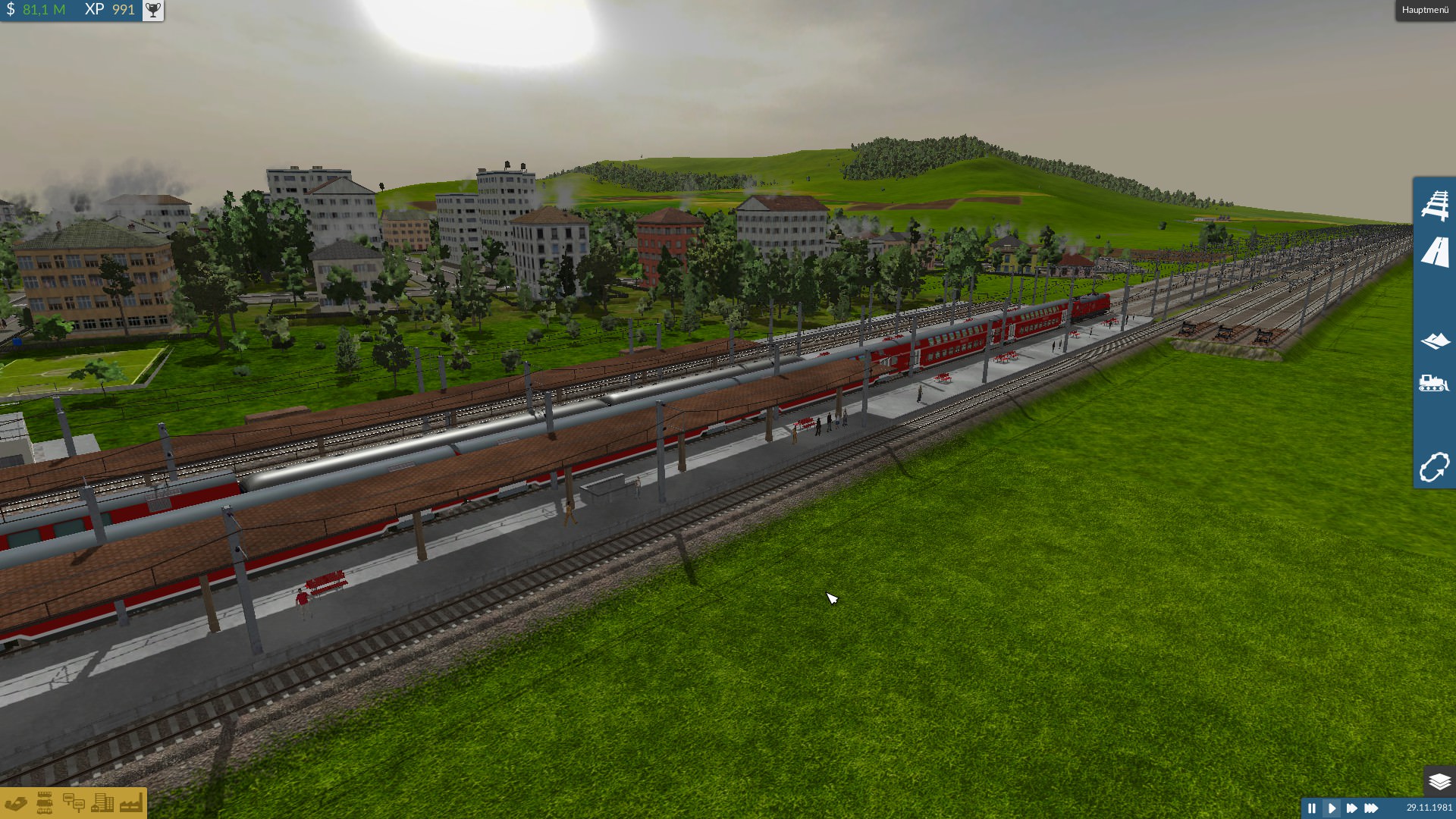 Ausfahrt einer Regionalbahn