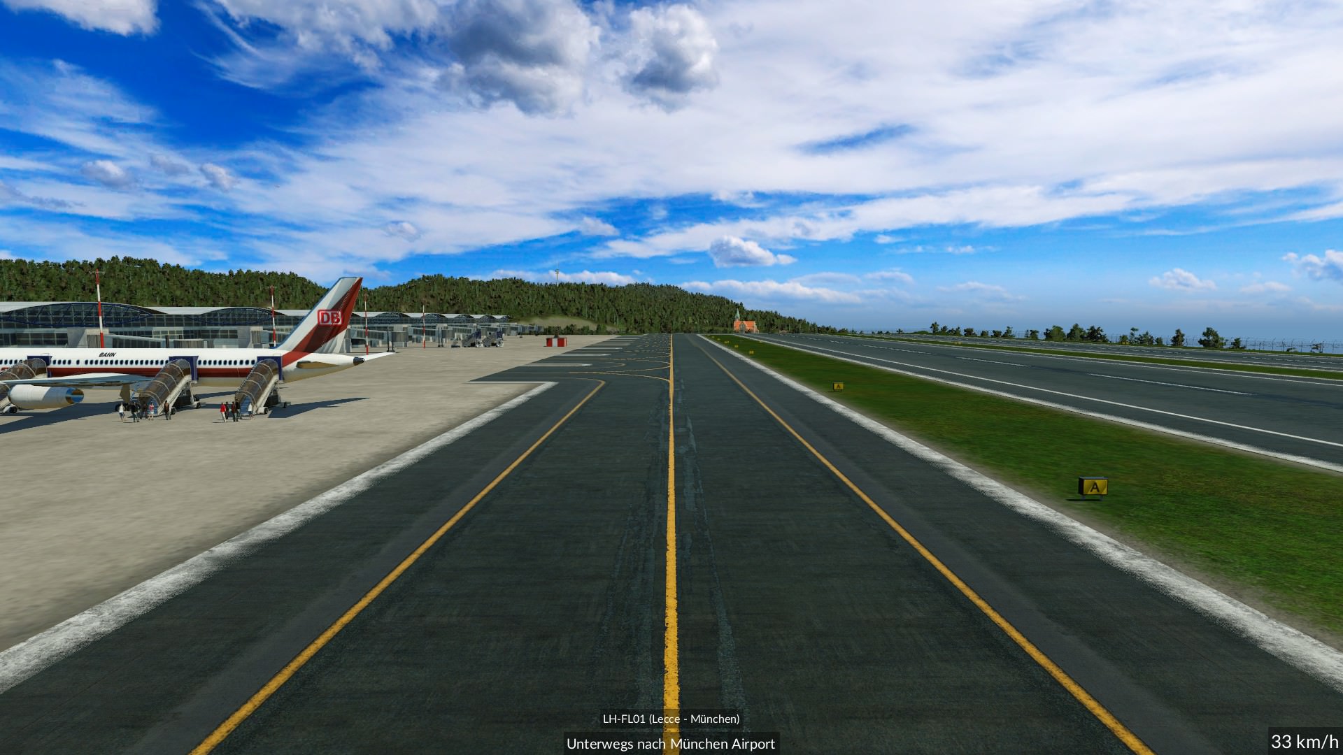 Links Check-In in den Urlaub