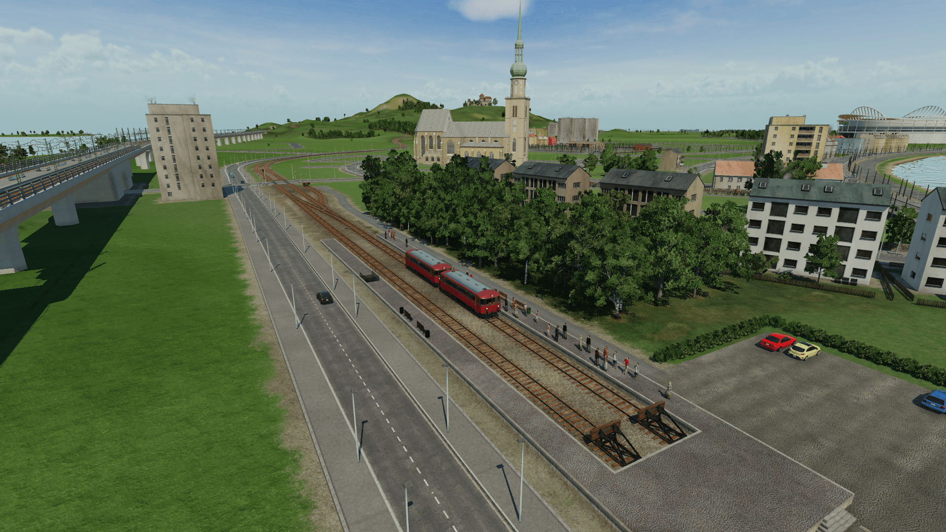Mit dem Schienenbus hoch zur Burg