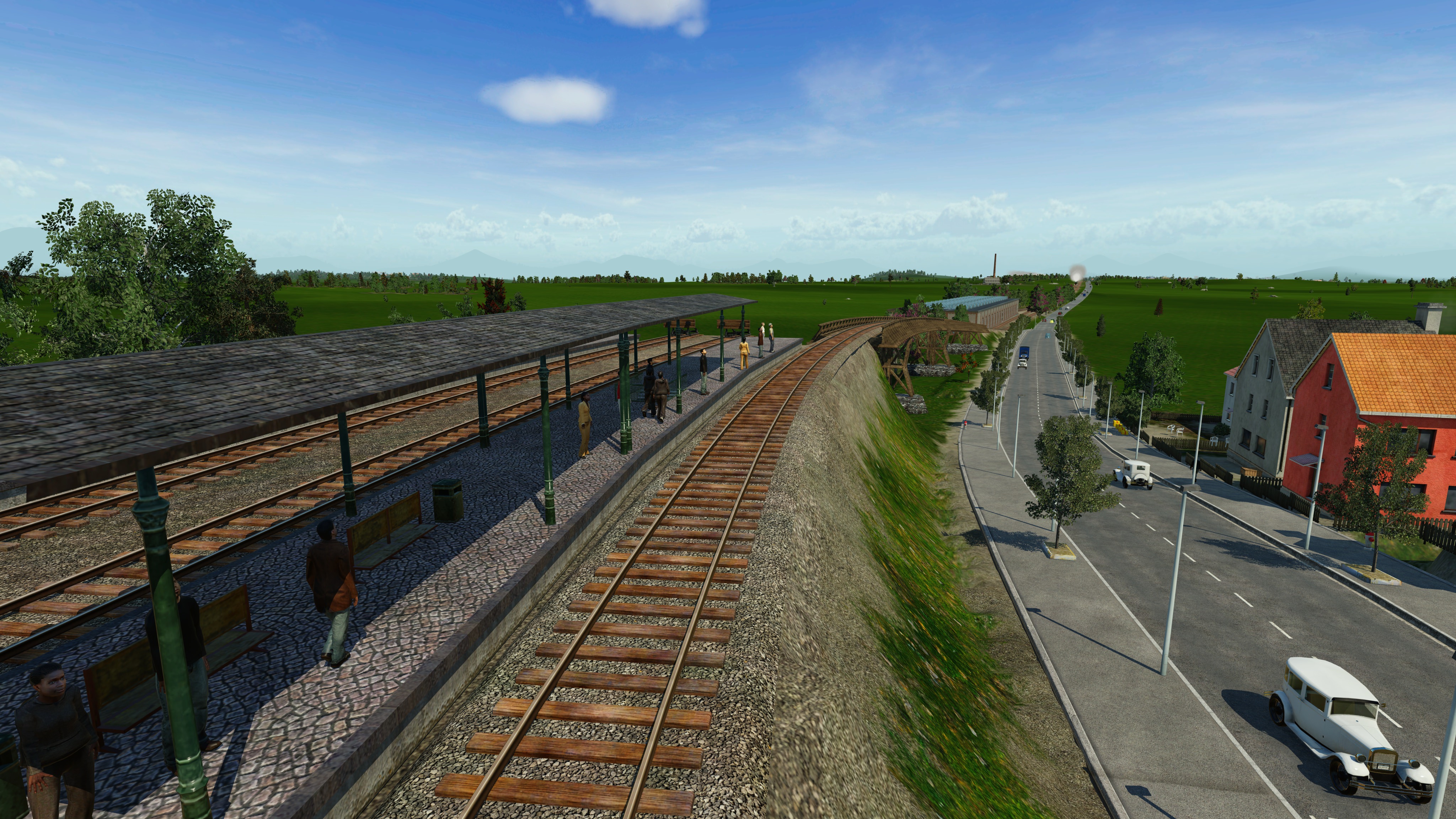 Erhöhter Bahnhof