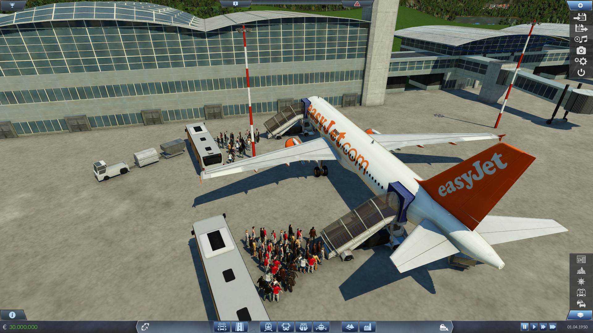 Bording für EasyJet Flug105 von München nach Venedig