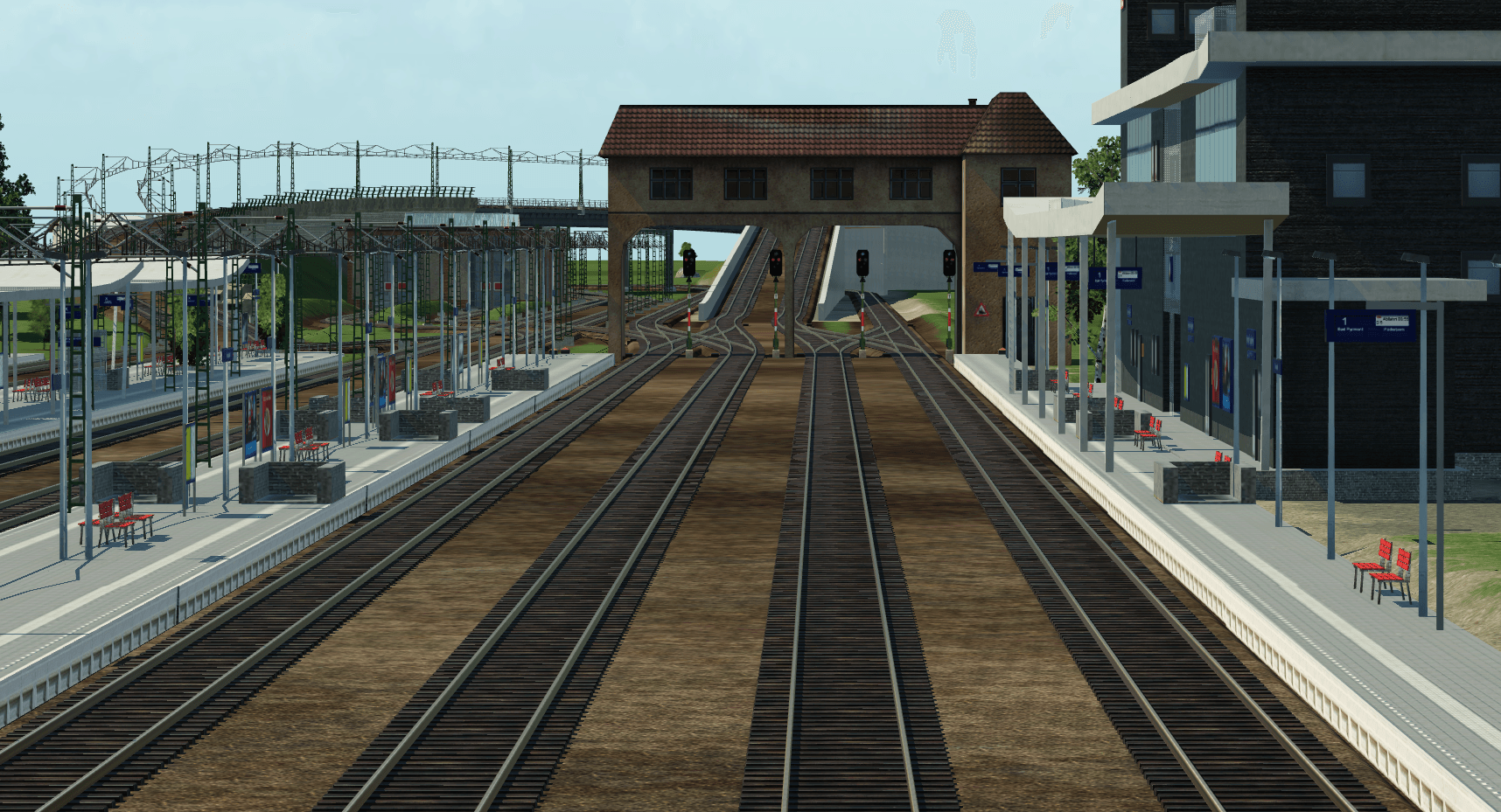 Ein Blick aus dem Hbf in Schweinfurt