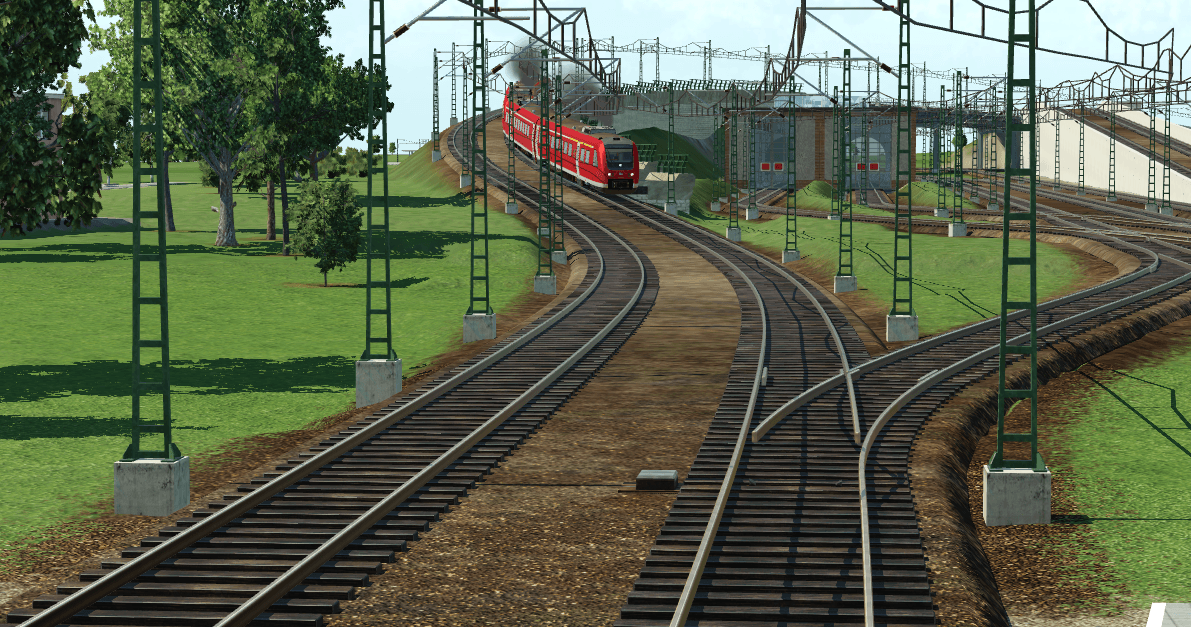 Br 612 rollt über eine Brücke gen Hbf
