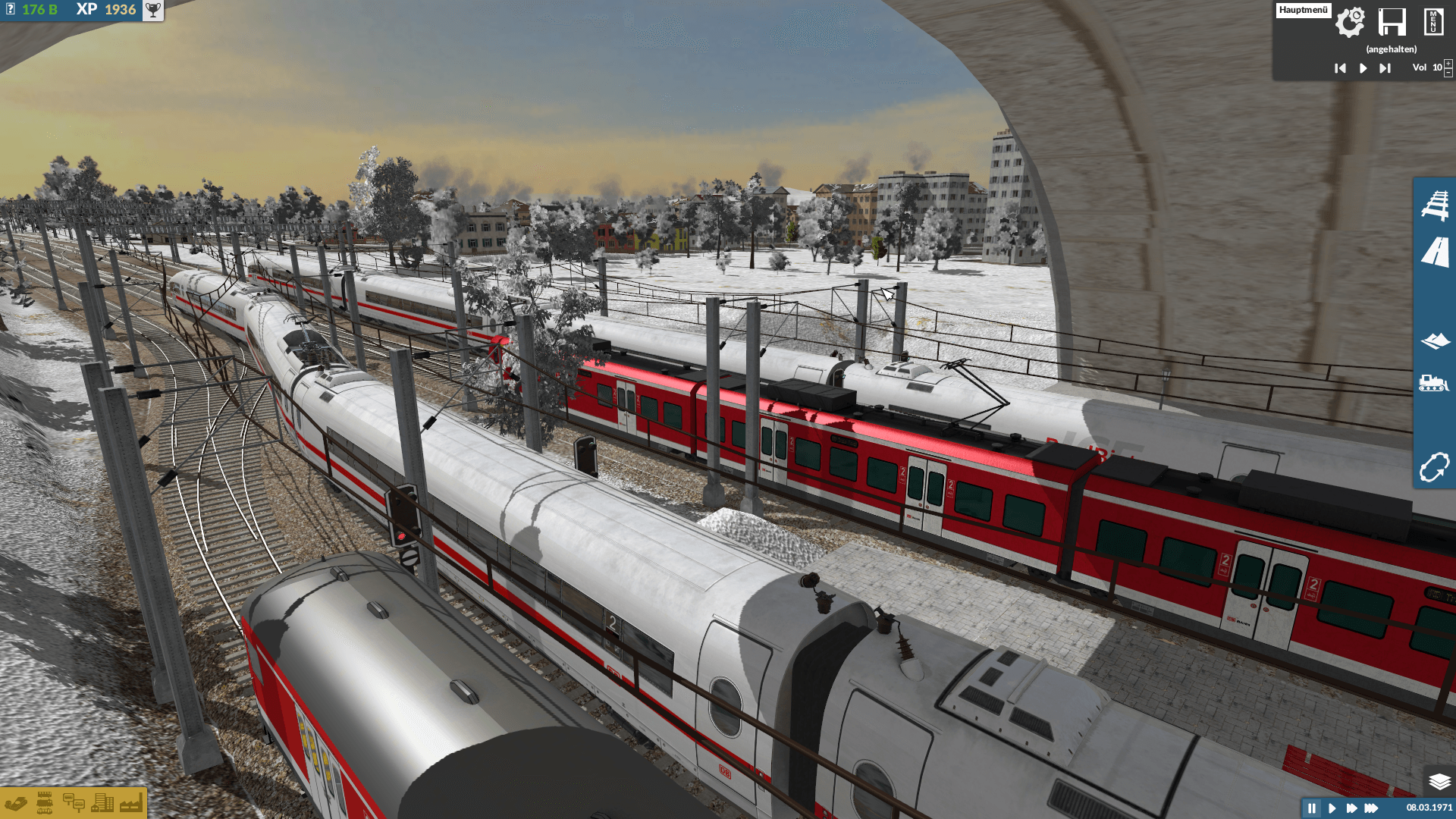 Mit vollem Kopf am Bahnhof :D