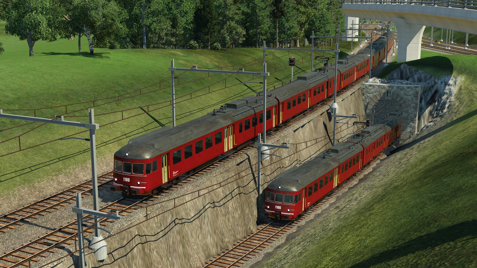 RABDe 12/12 "Mirage" am Kreuzen