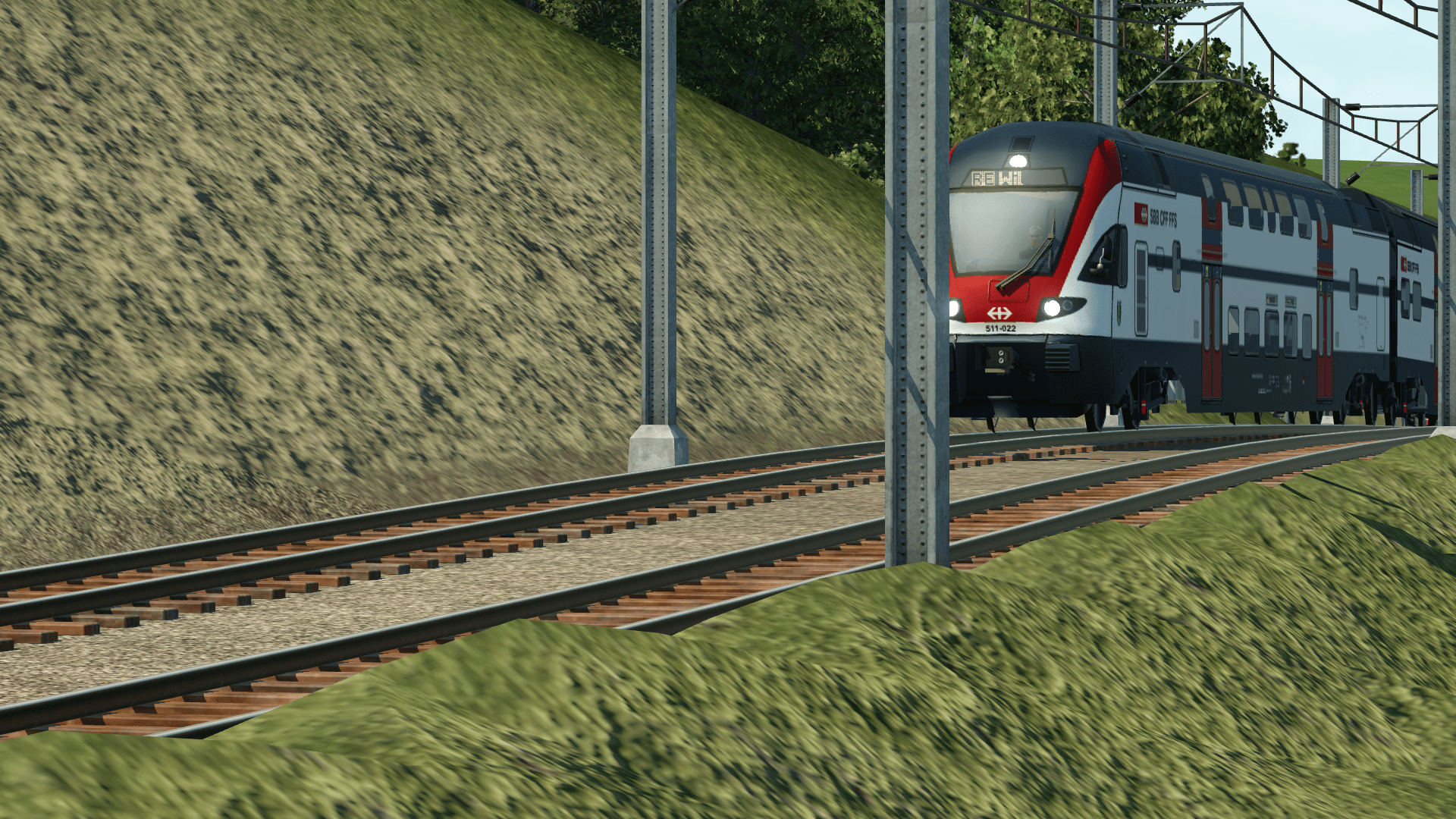 Die S6 in Richtung Zell im Wiesentall