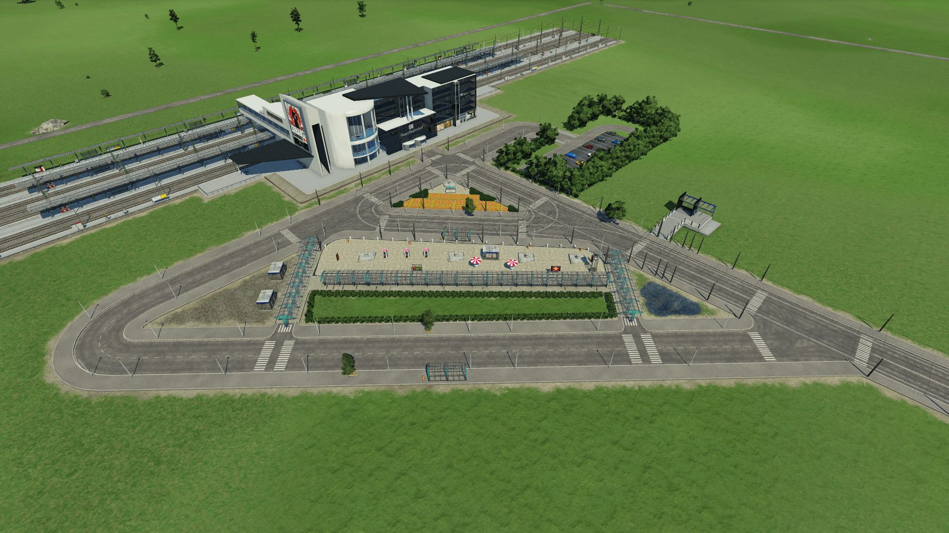 Ein neuer Bahnhof mit ausgebautem Vorplatz entsteht