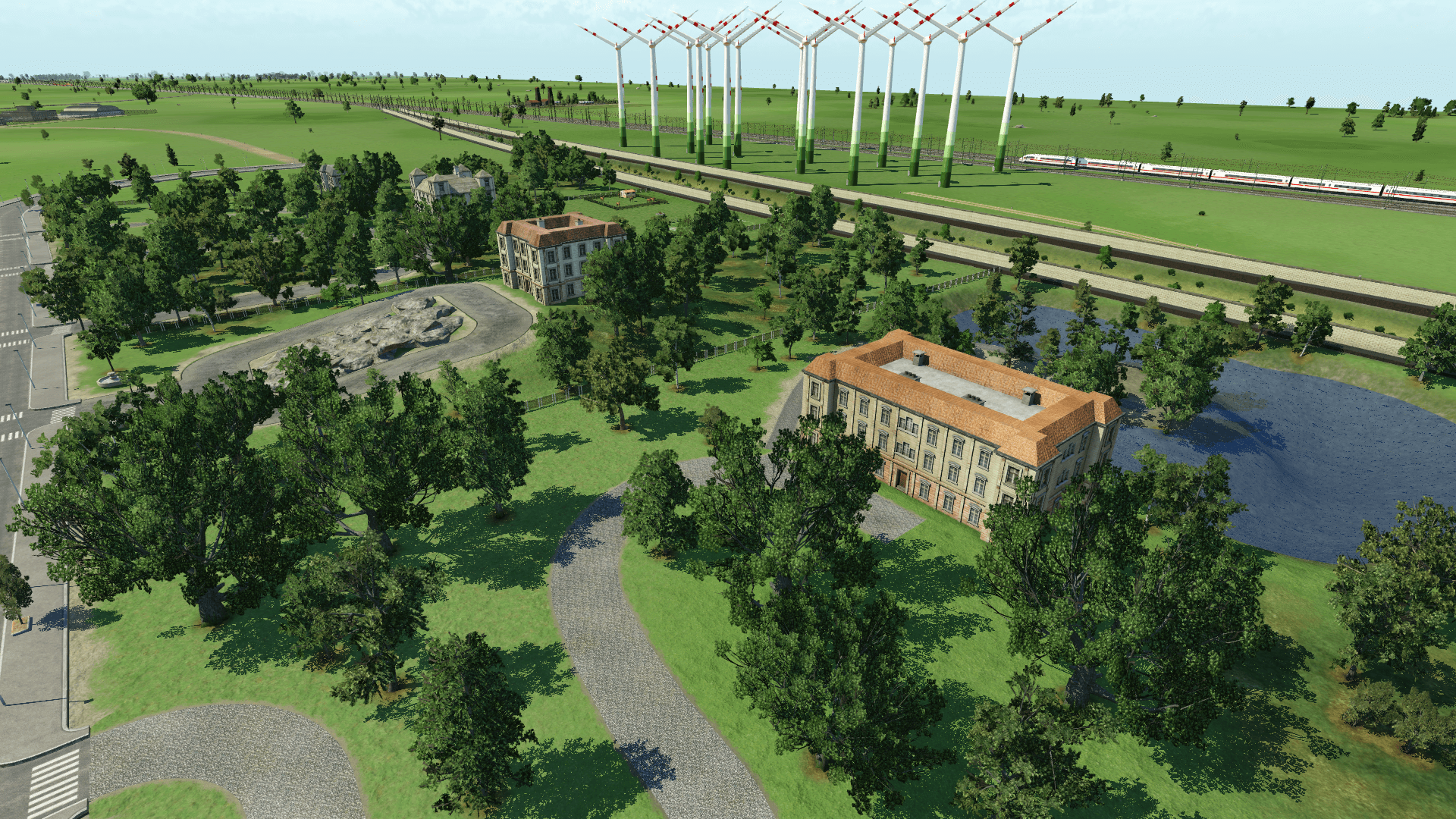 5 herrliche Villen am Stadtrand ( Nahaufnahme)