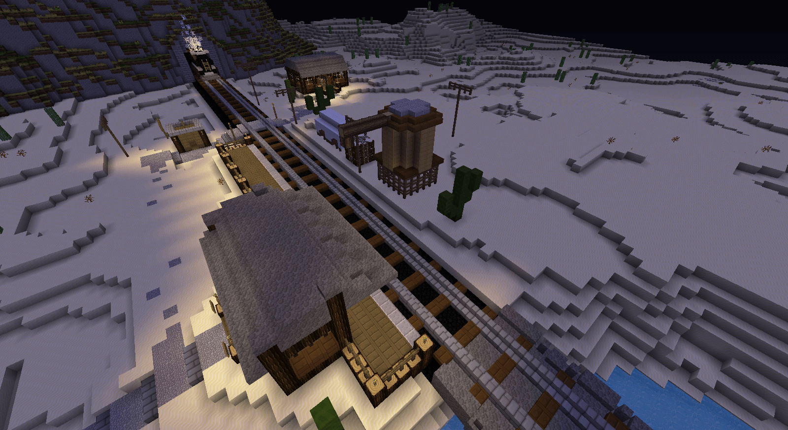 Minecraft Western Bahnhof