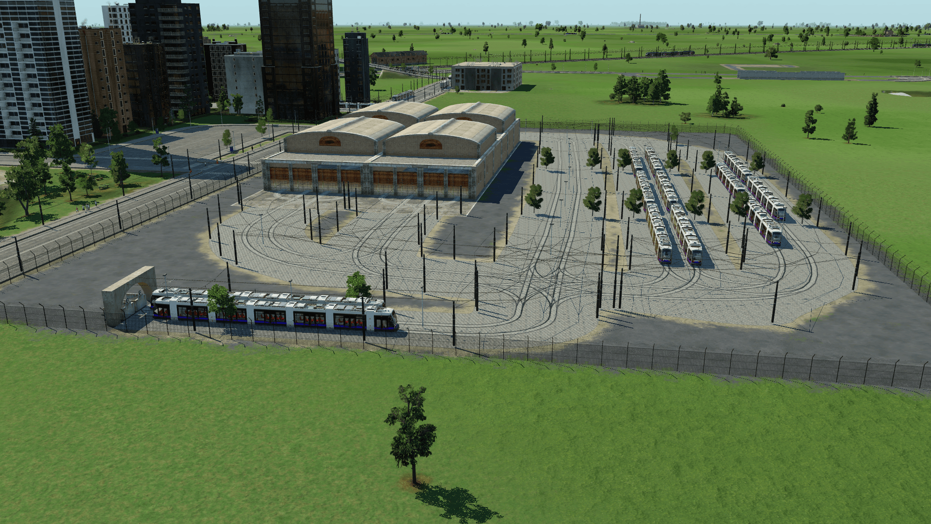 Straßenbahndepot Komplettansicht