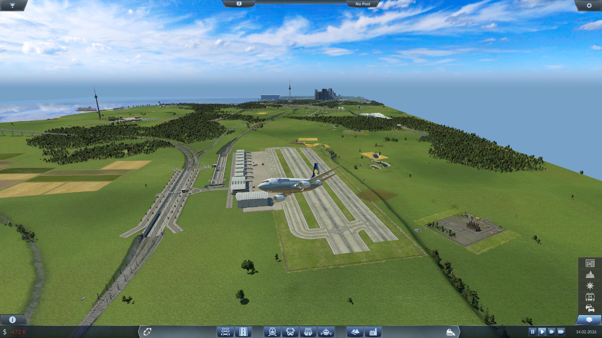 Abflug vom Flughafen Wolkenhausen/ Wels am Siel