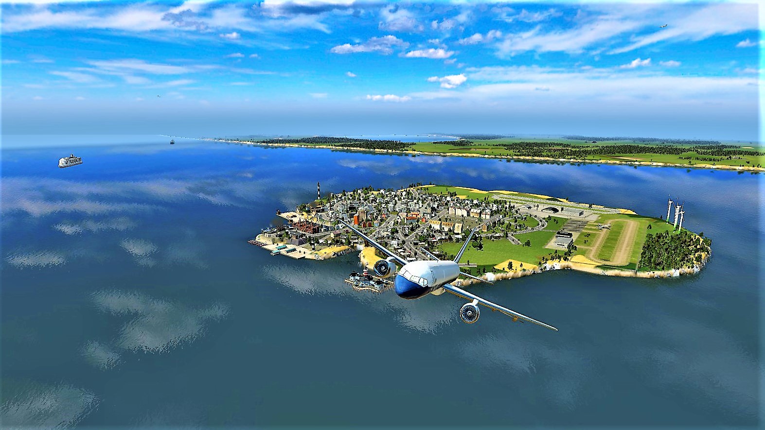 Start vom Frachtflughafen Hallig Rubburg