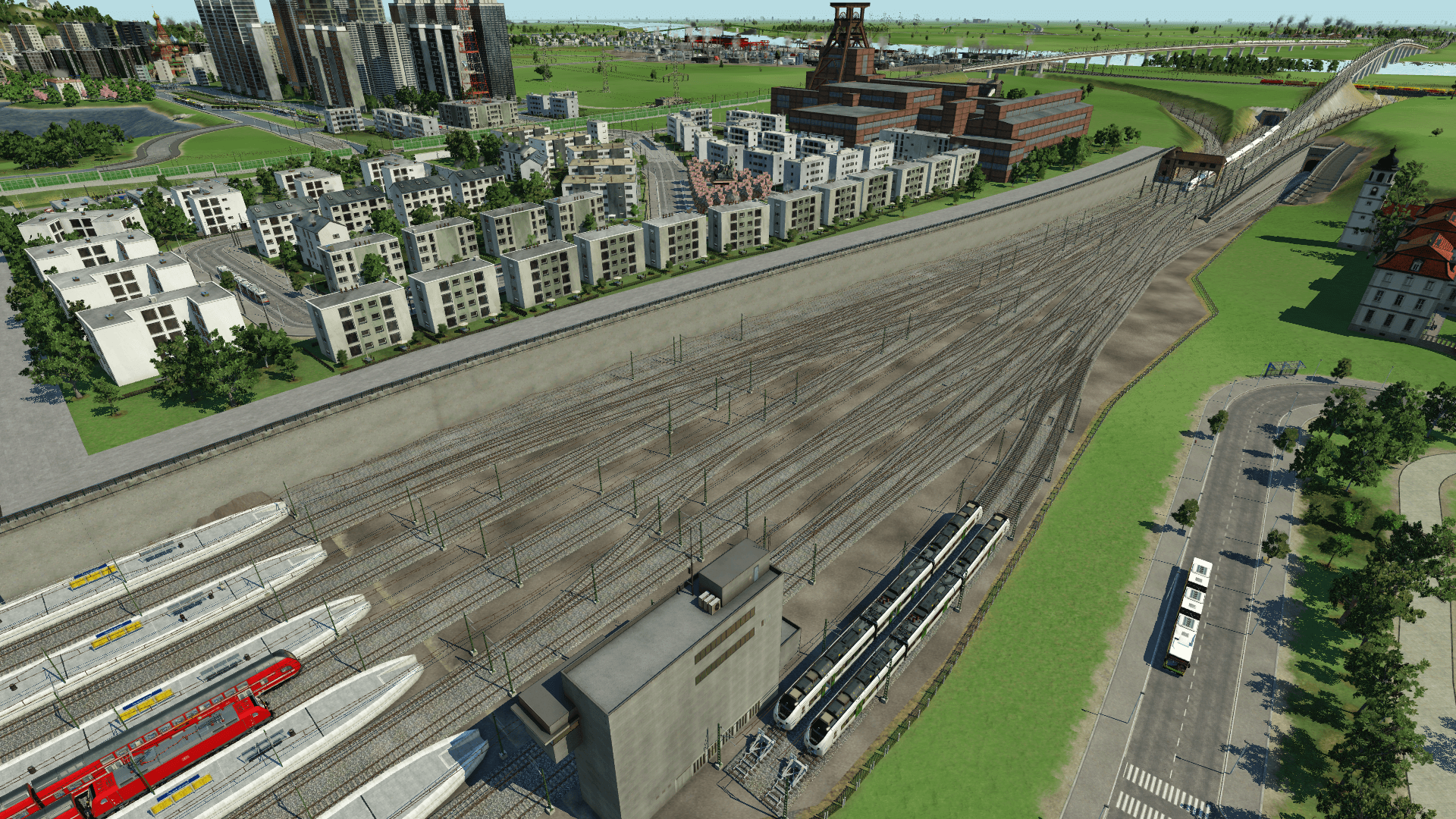 Die Bahnhofsausfahrt wurde modernisiert.