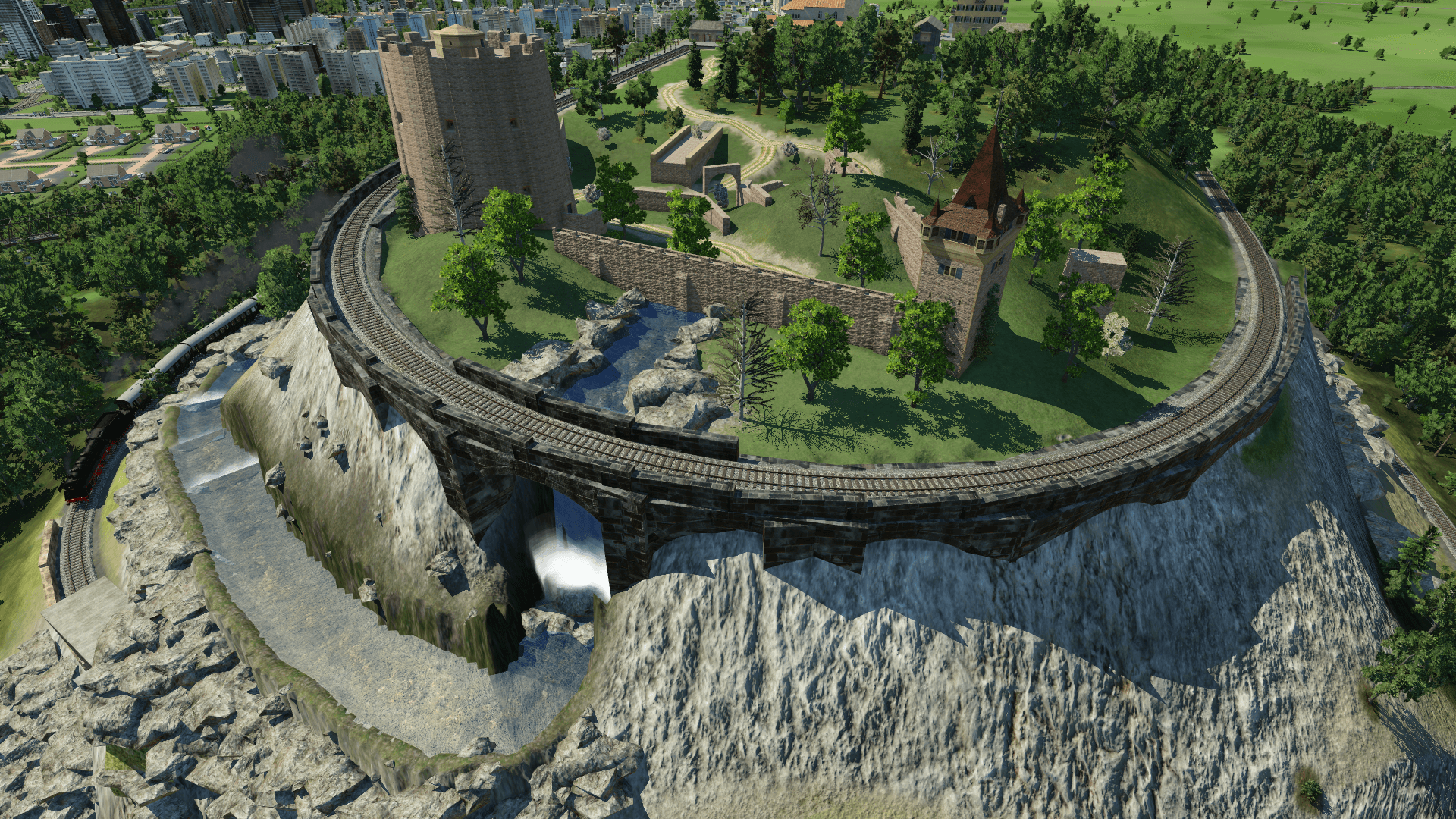 Burgruine auf dem Berg