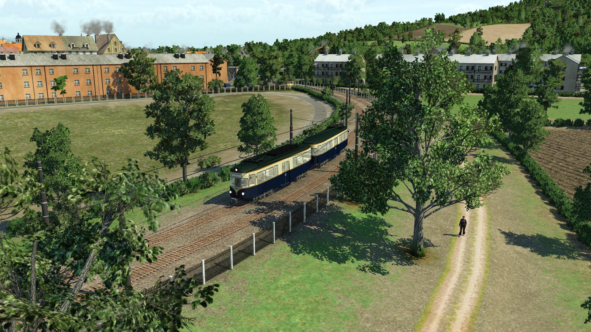 Eine Überland-Tram