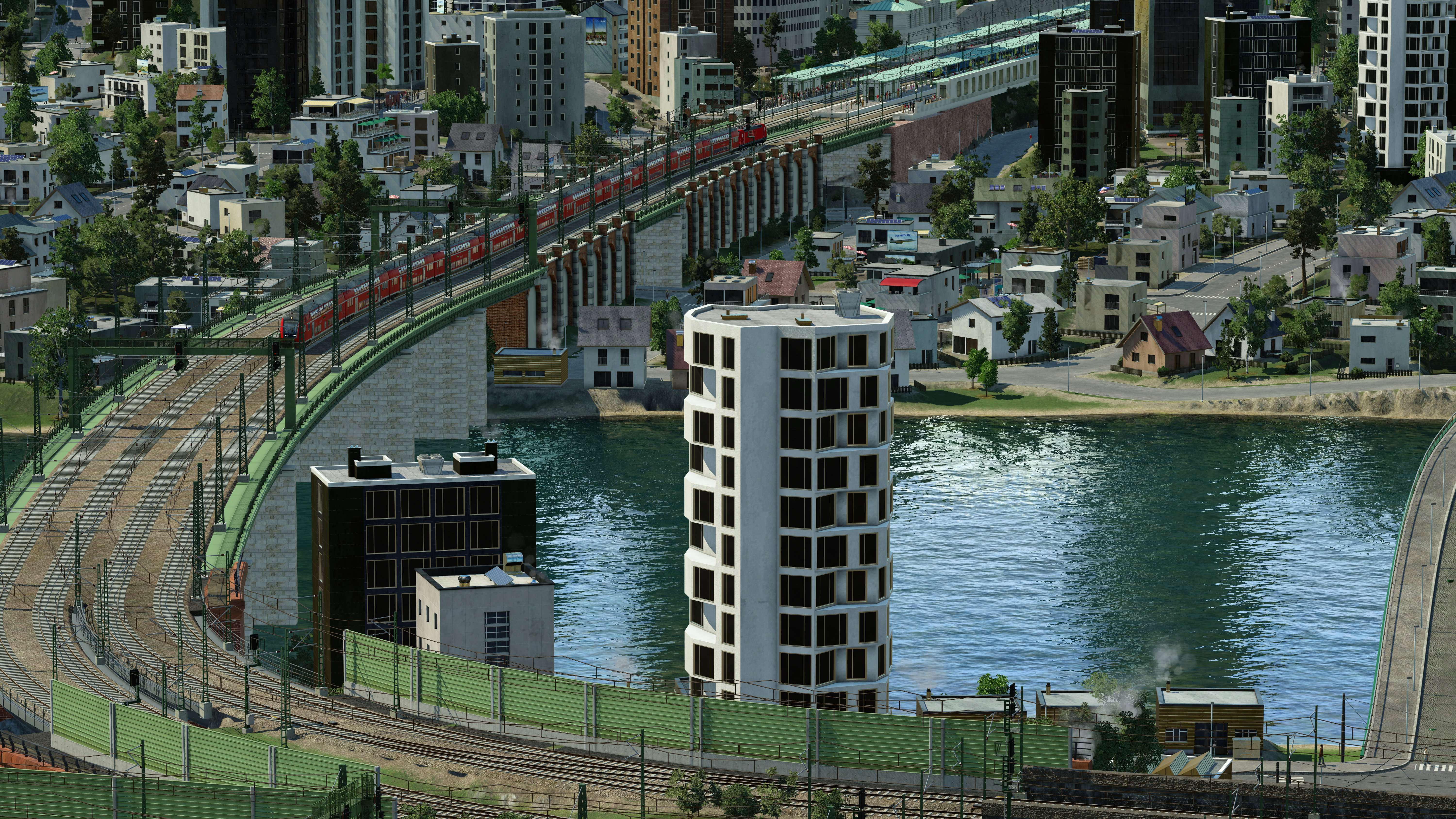 Blick vom Hauptbahnof in Richtung Westbahnhof