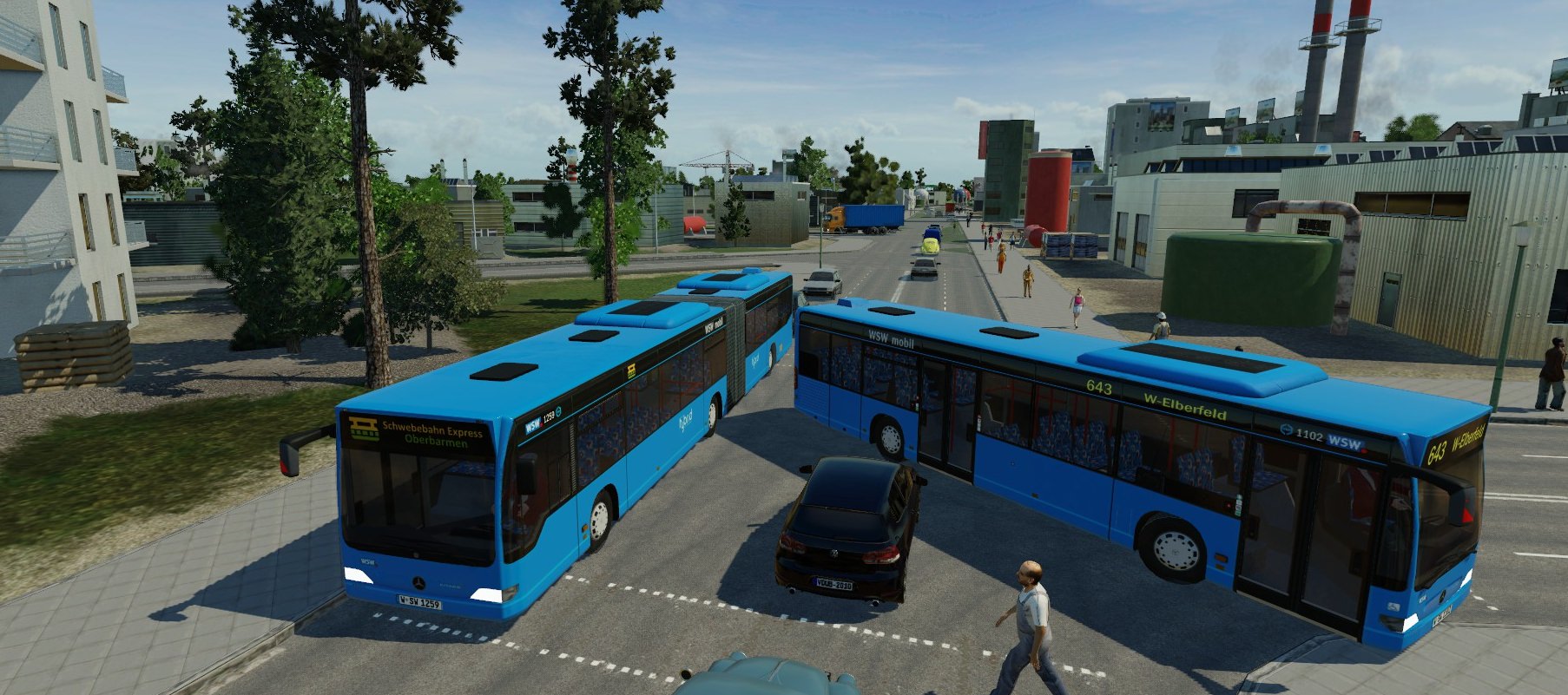 MB Citaro 0530 & G der Wuppertaler Stadtwerke WSWmobil - repaint