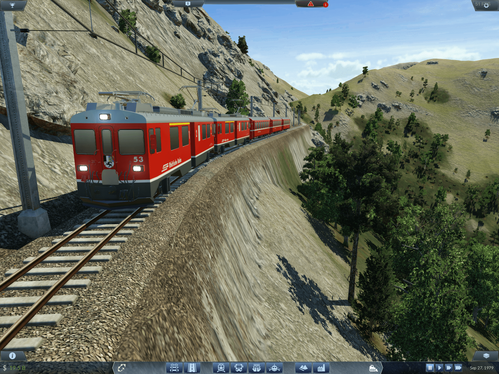 The mountain railway