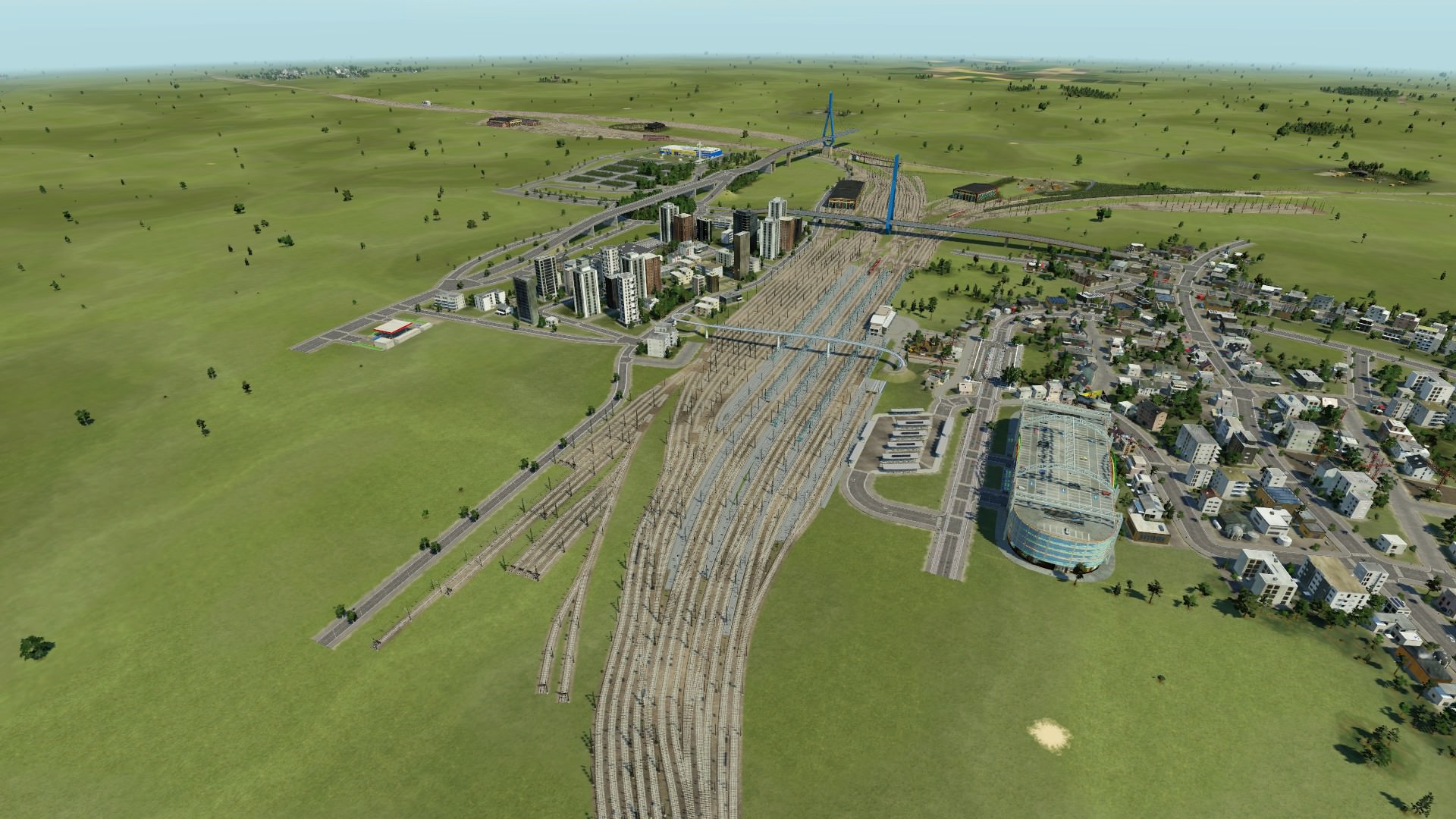 Der Bahnhof jetzt nicht mehr so nackt :)