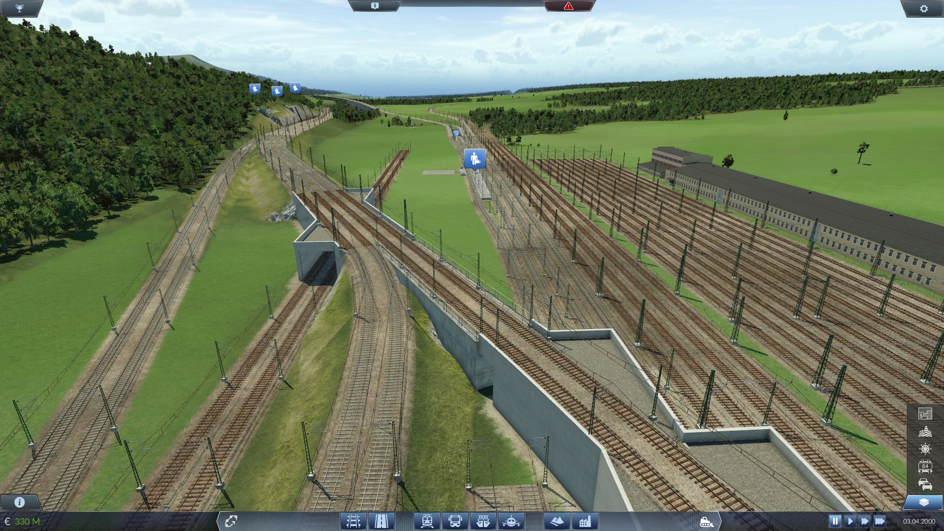 Bahnhofs Einfahrt Lungertal