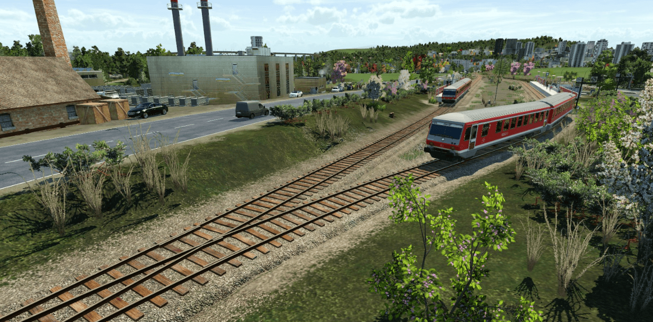 BR 628 auf einer Nebenstrecke