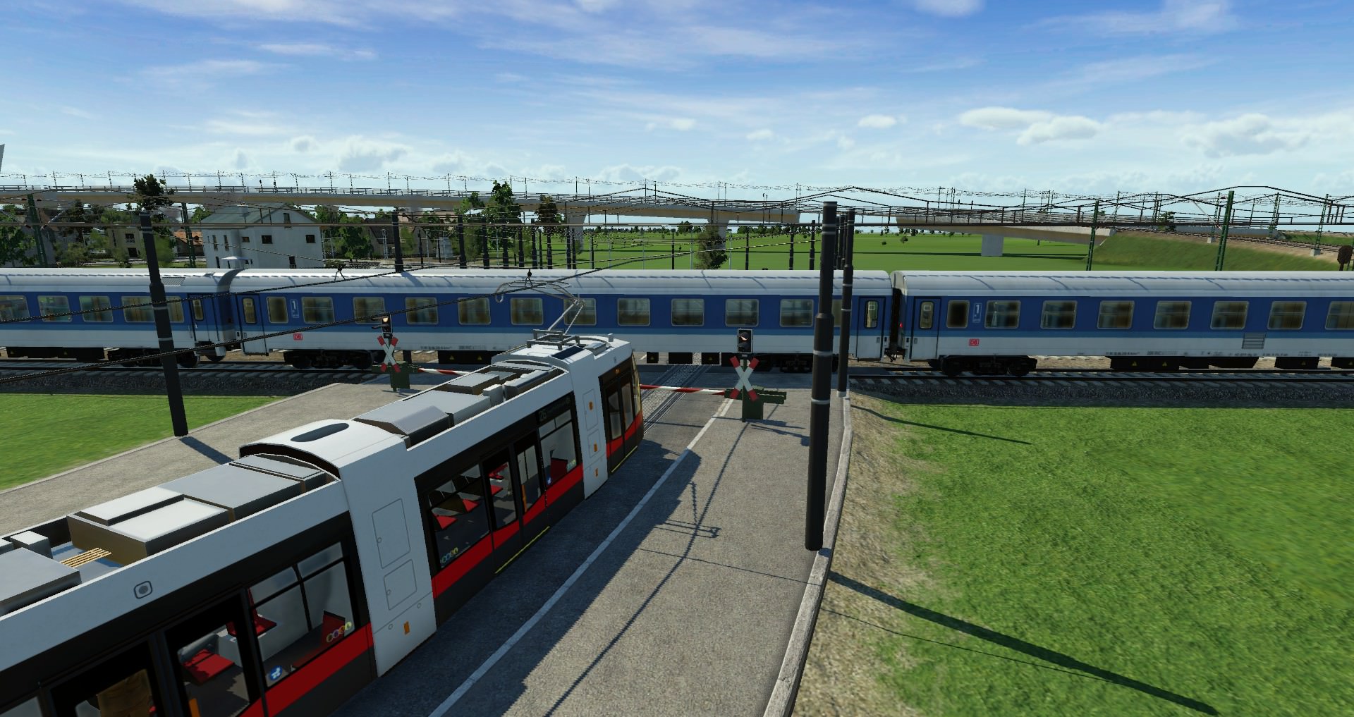 Ach ja und hier mal mit der Wiener Straßenbahn und einen IC..im Hintergrund wieder ein CD Railjet