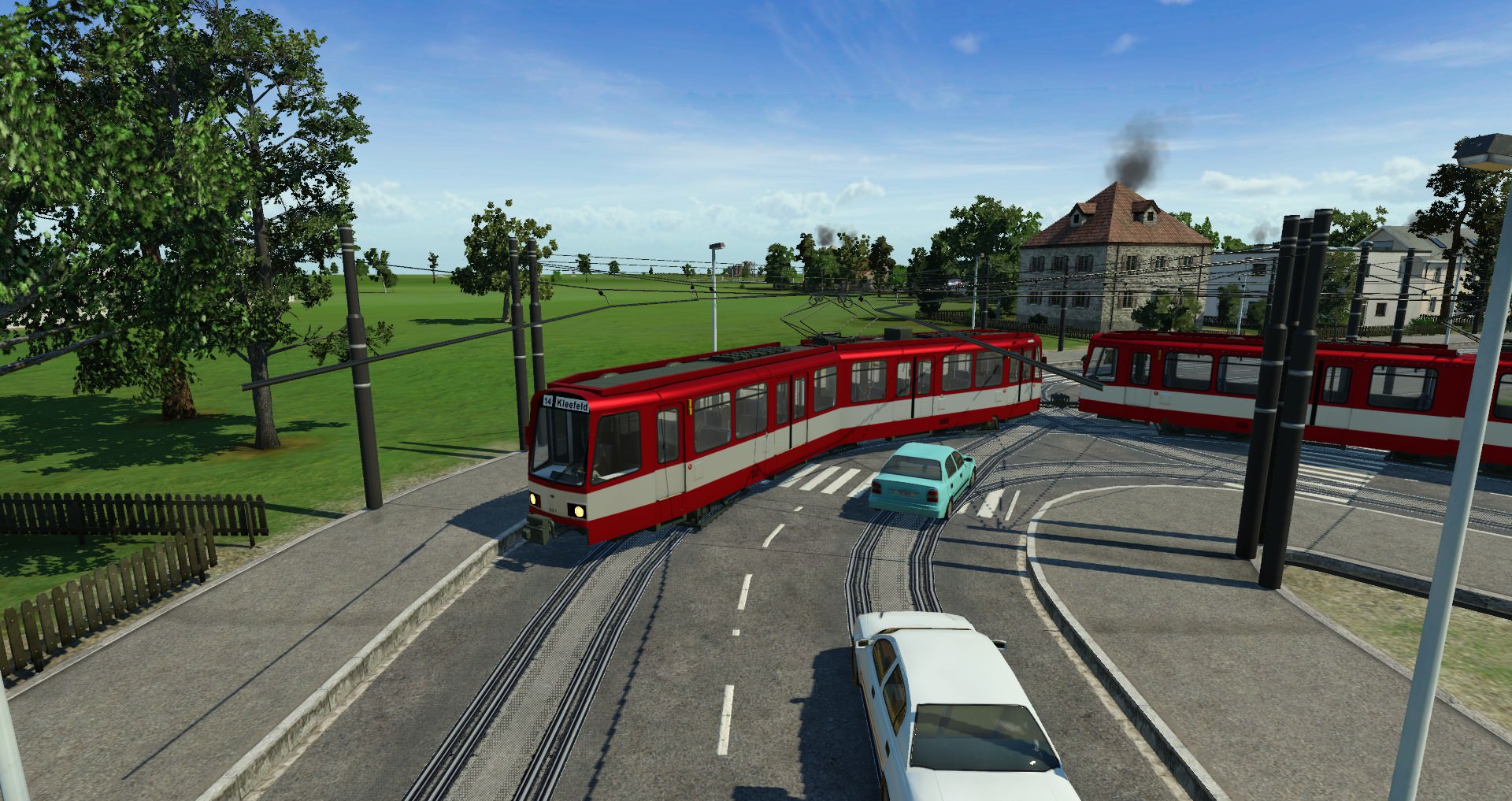 Einer wunderschöne Straßenbahn