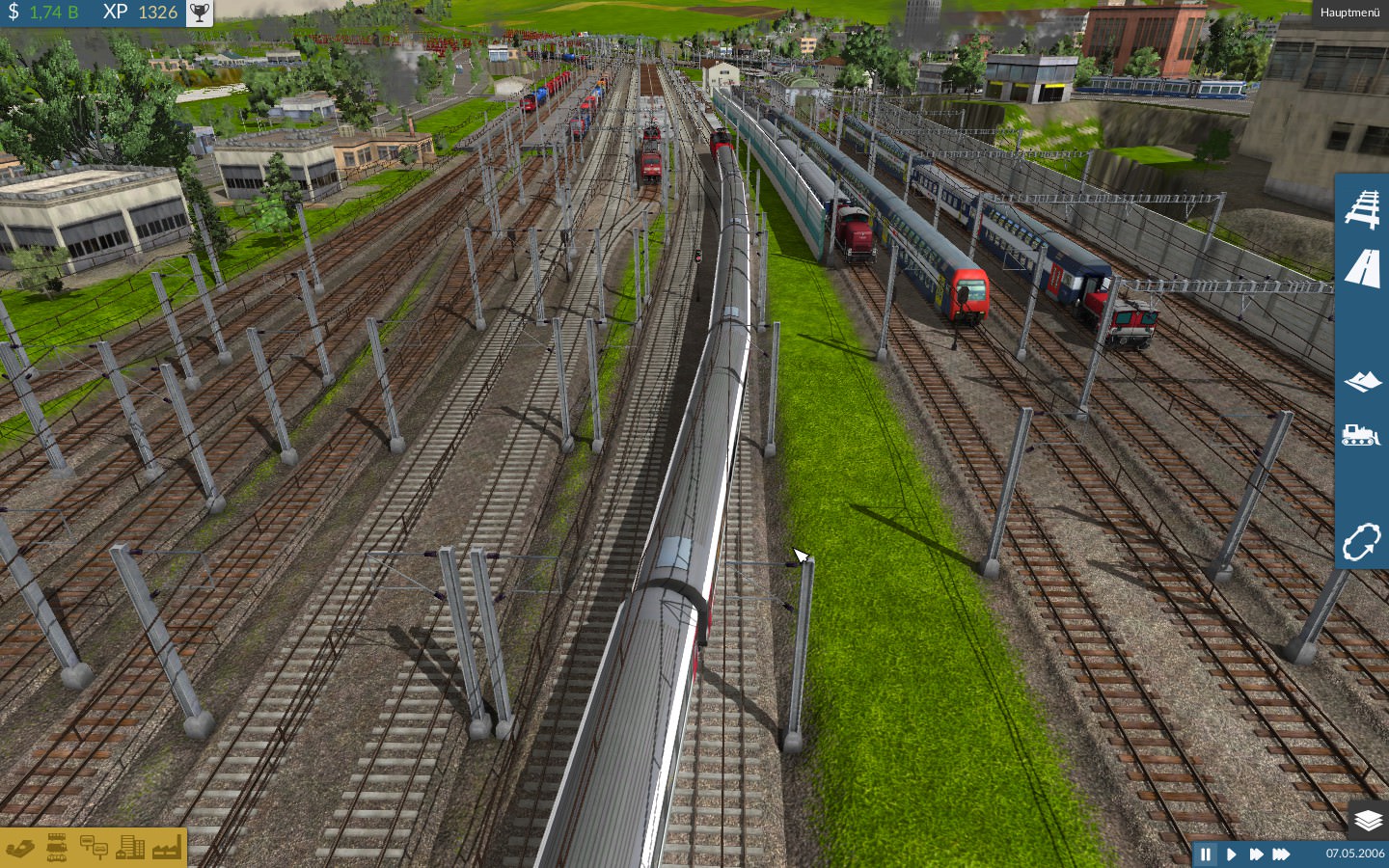 Obergröningen - Einfahrt in den Bahnhof durch die Abstellanlagen