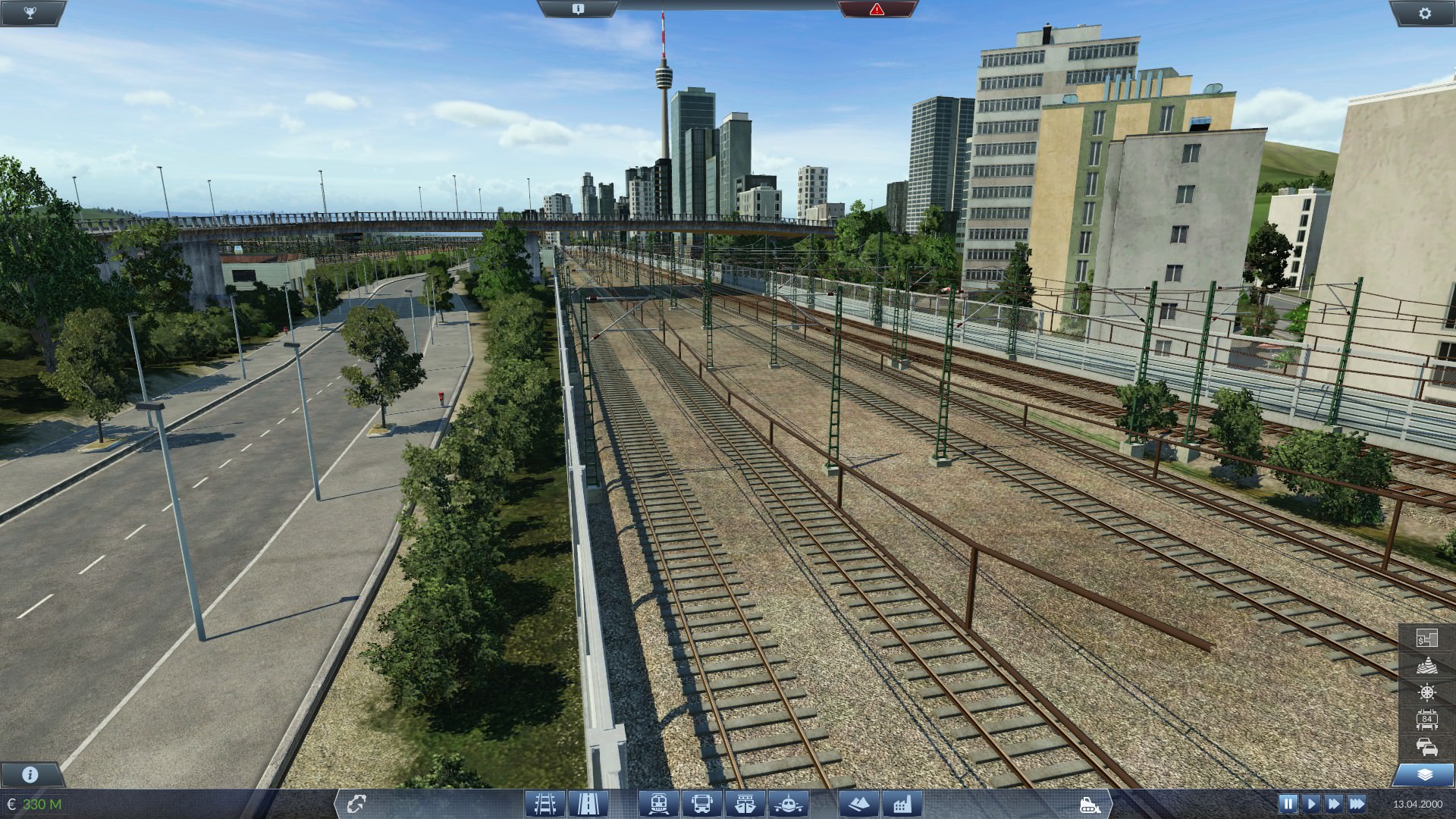 Haupttrasse Richtung Hauptbahnhof Heusenstamm