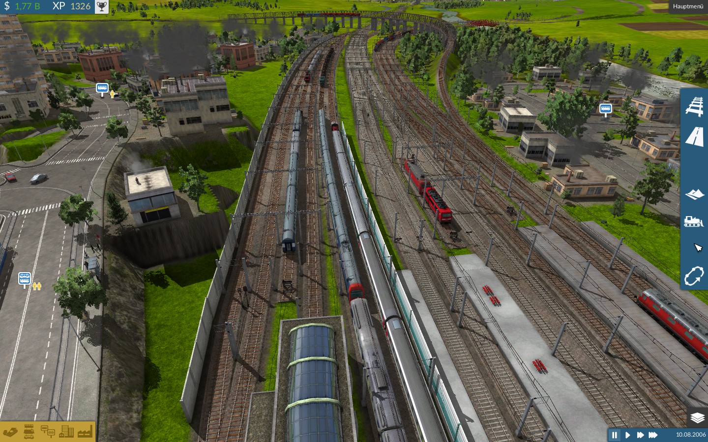 Verkehr vor dem Bahnhof
