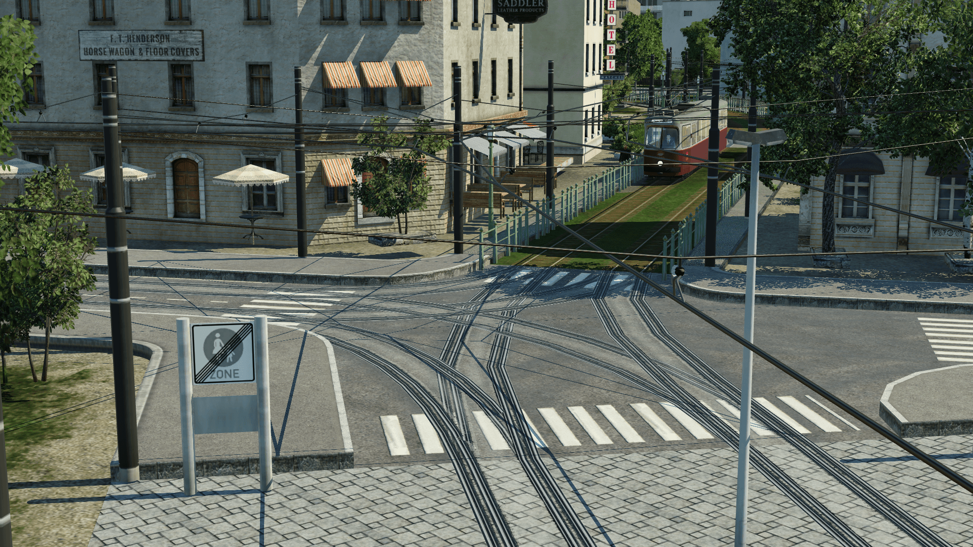 Tram in der Altstadt