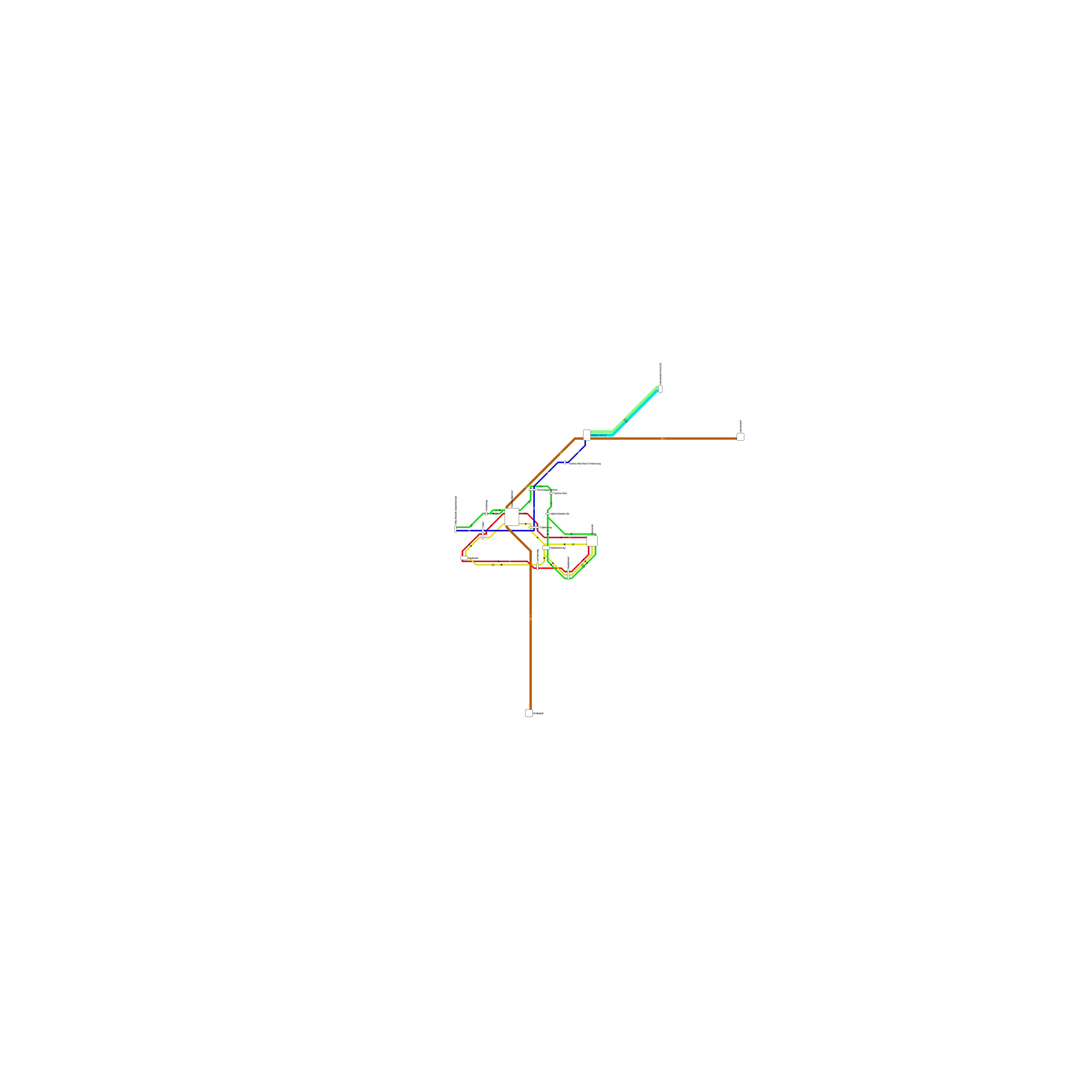 Liniennetzplan von Göllnitz